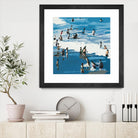 Surf's Up by Beth Ann Lawson on GIANT ART - blues coastal waves