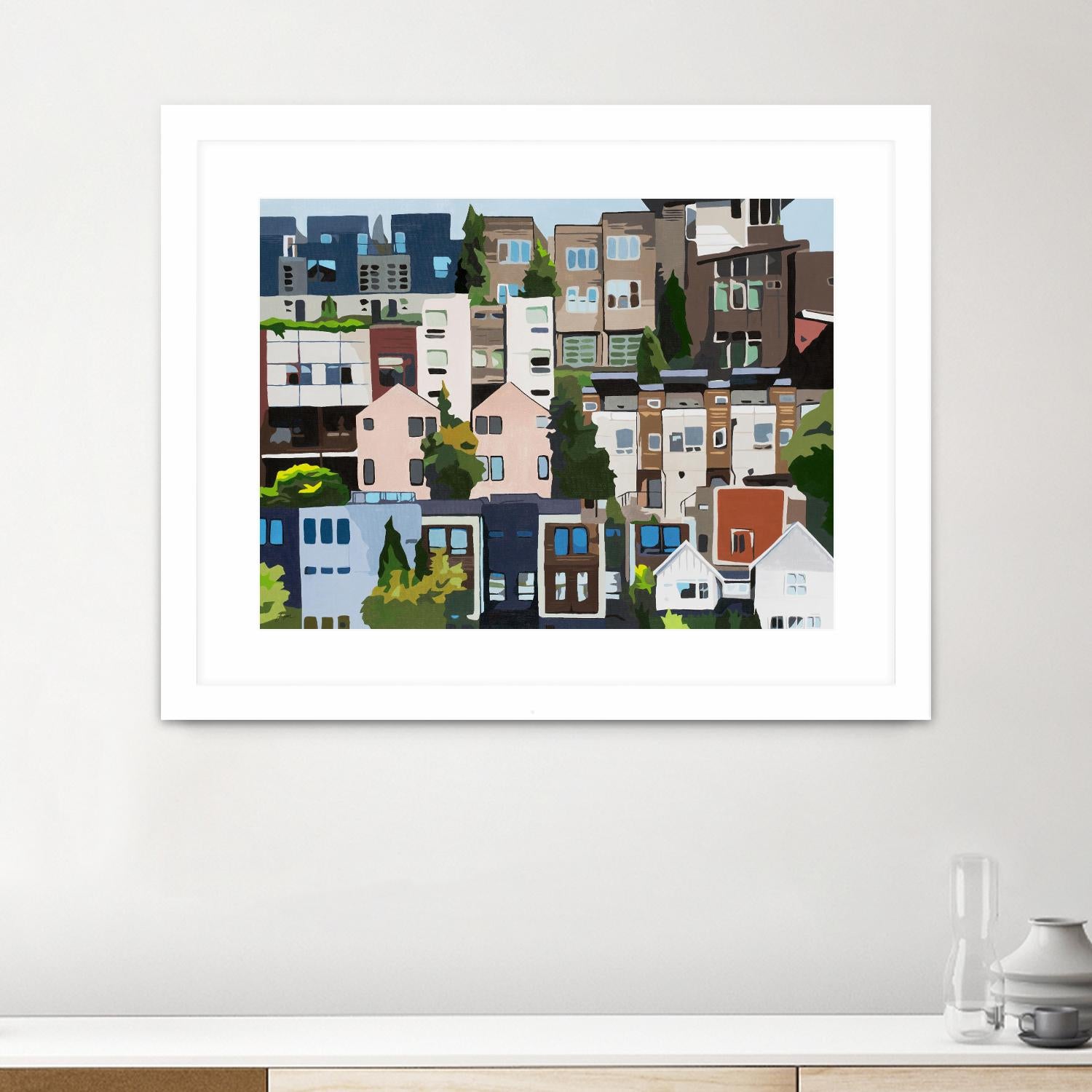 SoundHouse by Beth Ann Lawson on GIANT ART - grays cityscapes neighborhood