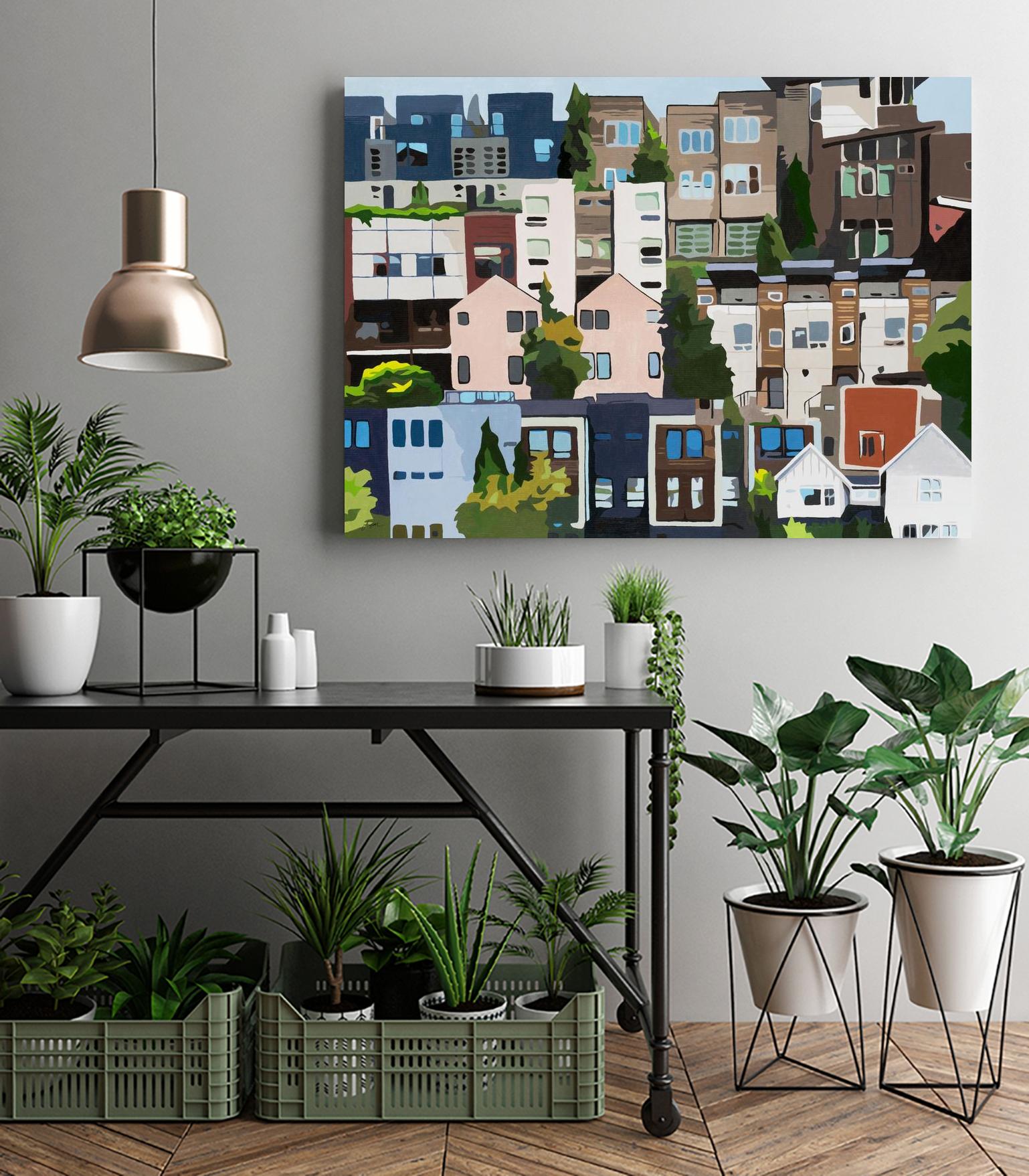 SoundHouse by Beth Ann Lawson on GIANT ART - grays cityscapes neighborhood