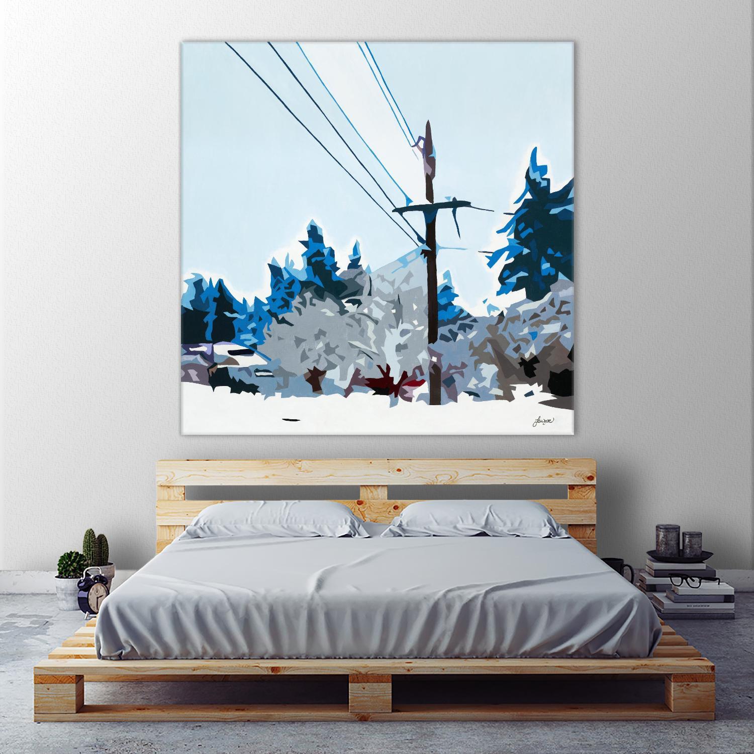 Winterhood 2020 by Beth Ann Lawson on GIANT ART - blues scenic winter