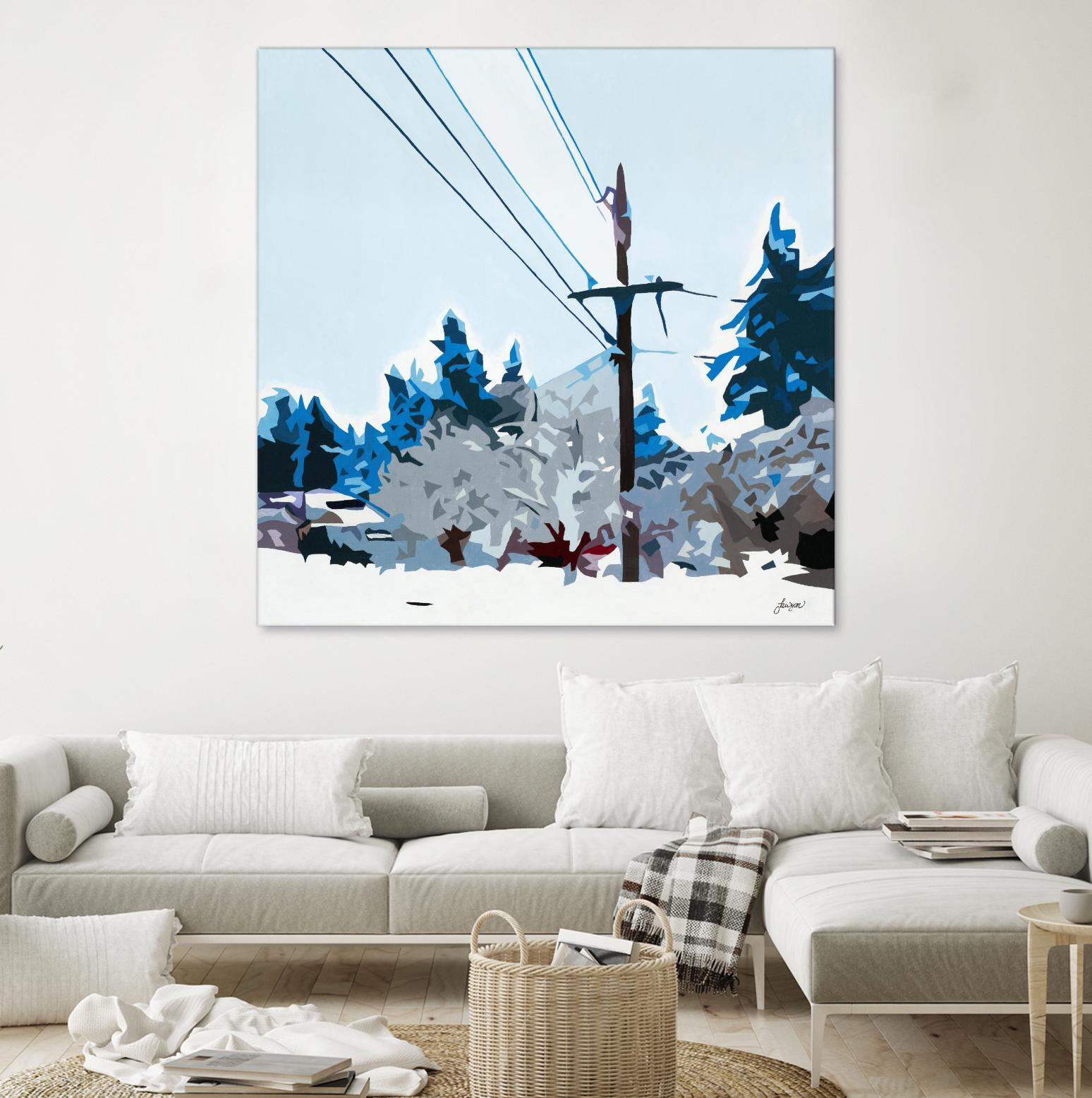 Winterhood 2020 by Beth Ann Lawson on GIANT ART - blues scenic winter