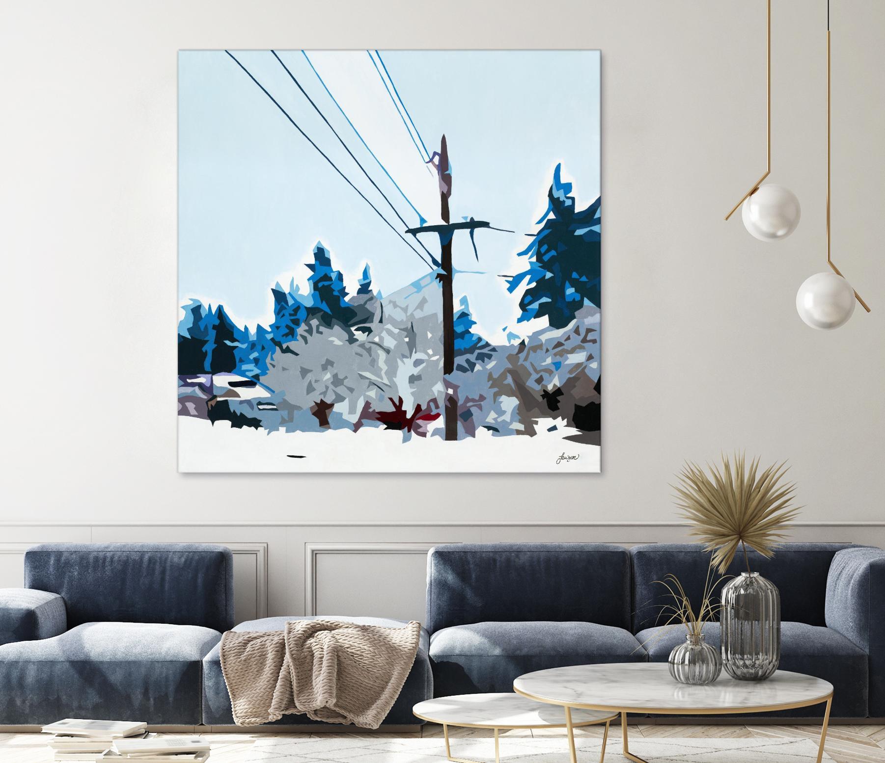 Winterhood 2020 by Beth Ann Lawson on GIANT ART - blues scenic winter