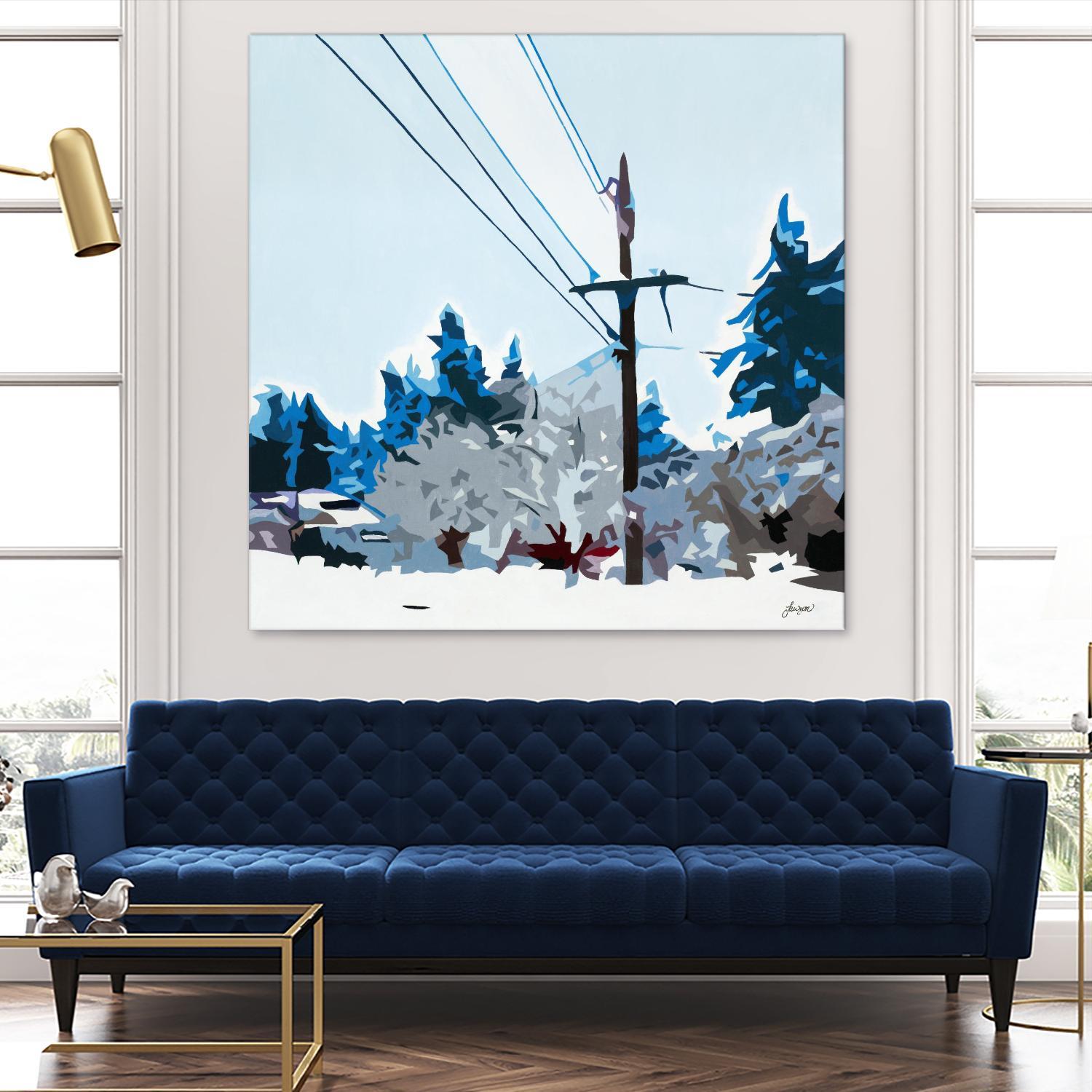 Winterhood 2020 by Beth Ann Lawson on GIANT ART - blues scenic winter