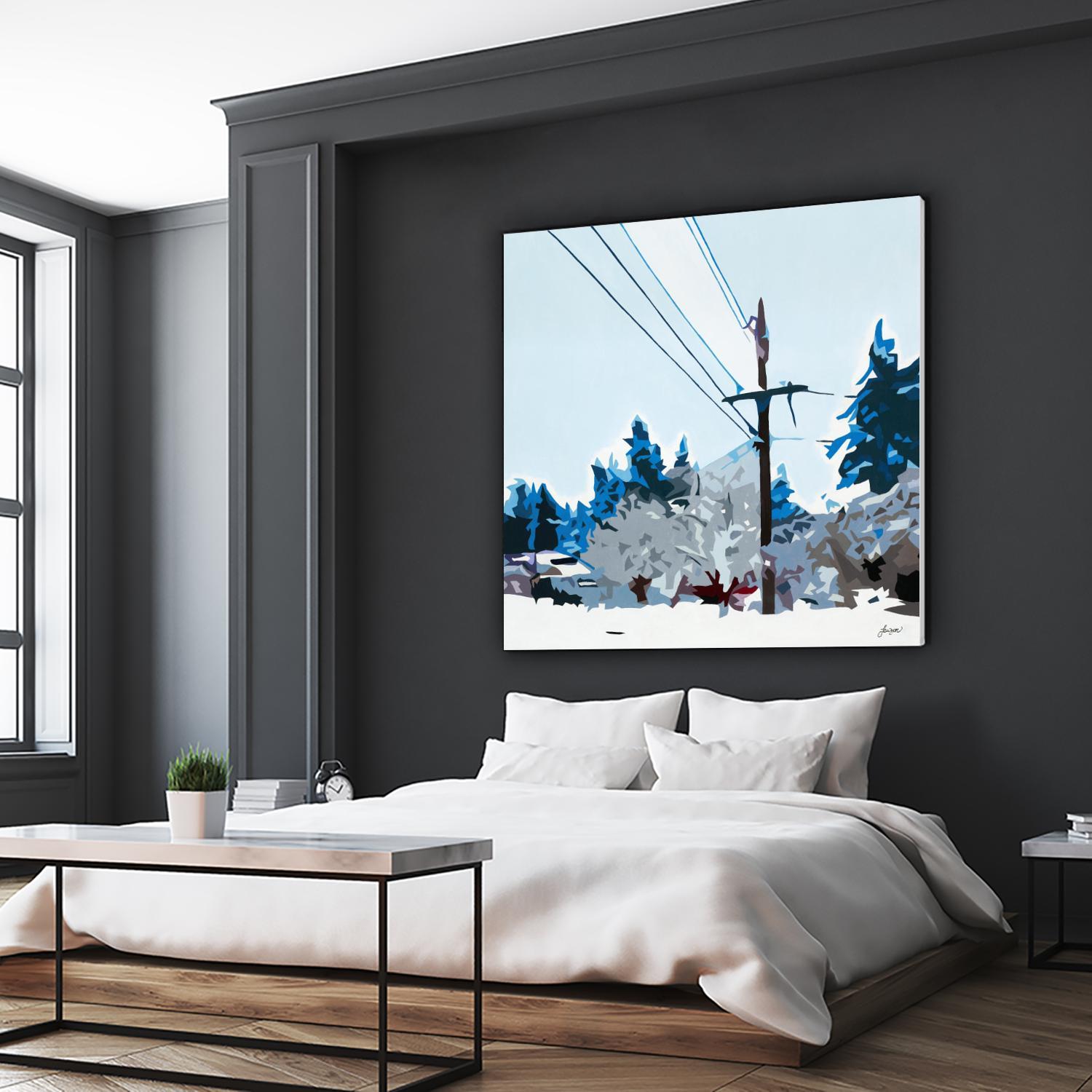 Winterhood 2020 by Beth Ann Lawson on GIANT ART - blues scenic winter