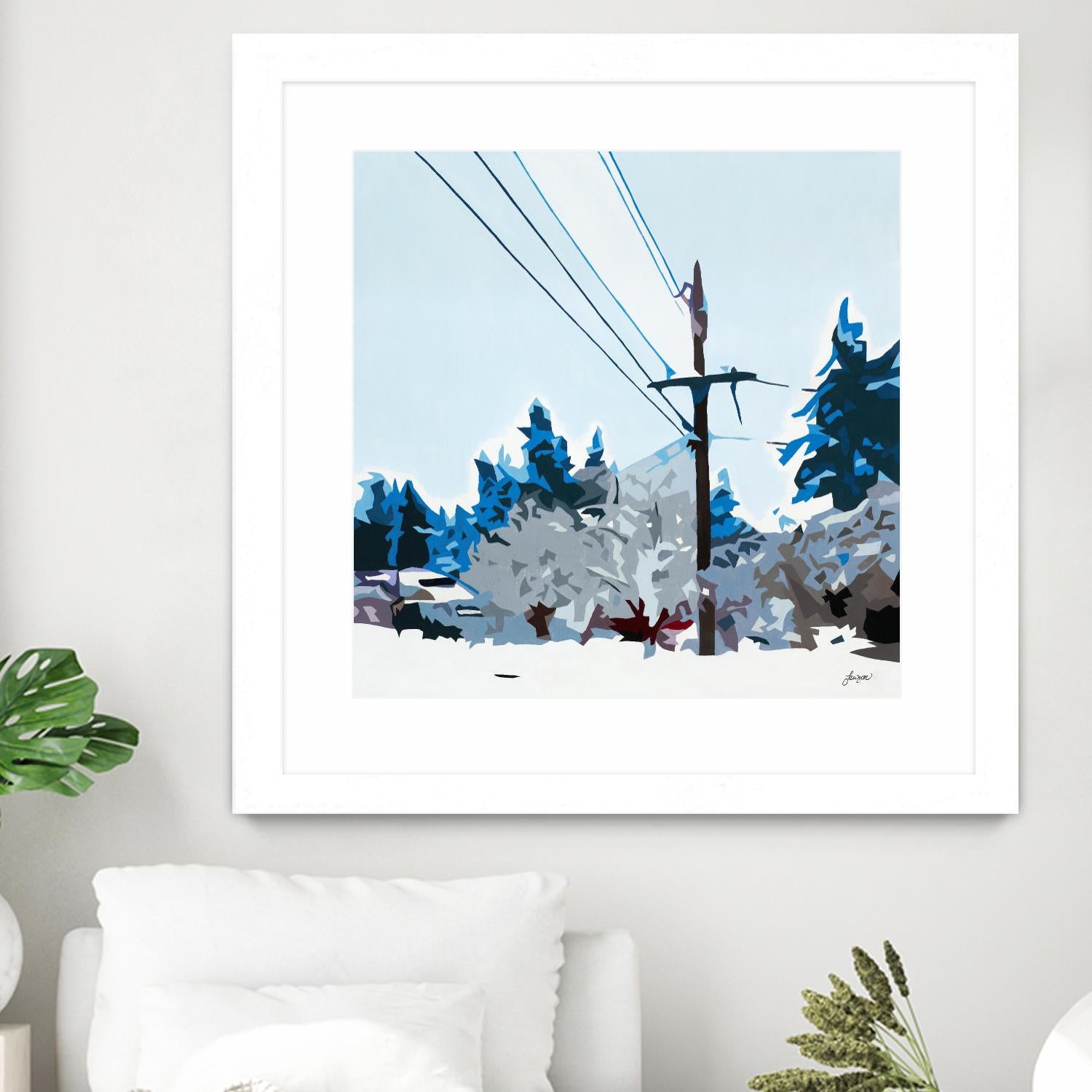 Winterhood 2020 by Beth Ann Lawson on GIANT ART - blues scenic winter