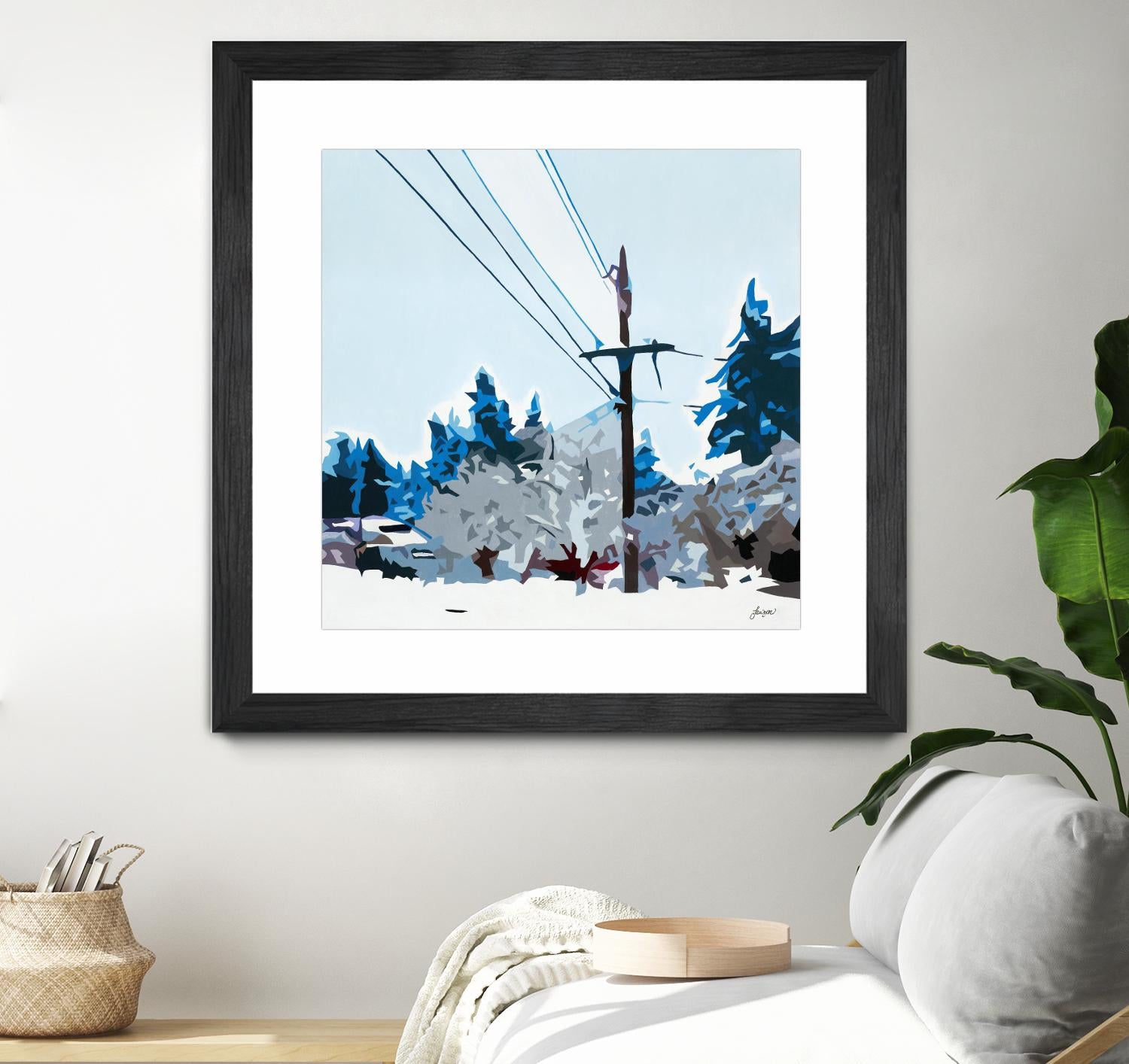 Winterhood 2020 by Beth Ann Lawson on GIANT ART - blues scenic winter