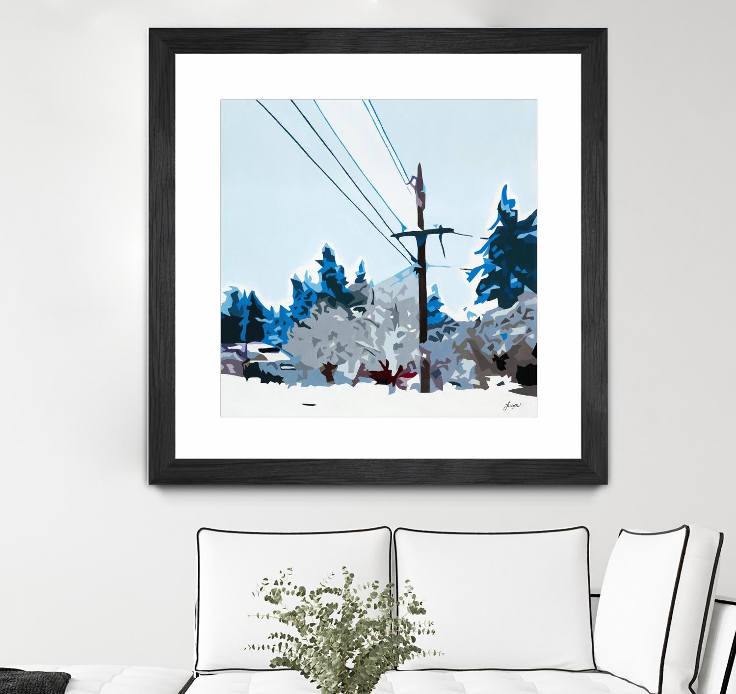 Winterhood 2020 by Beth Ann Lawson on GIANT ART - blues scenic winter