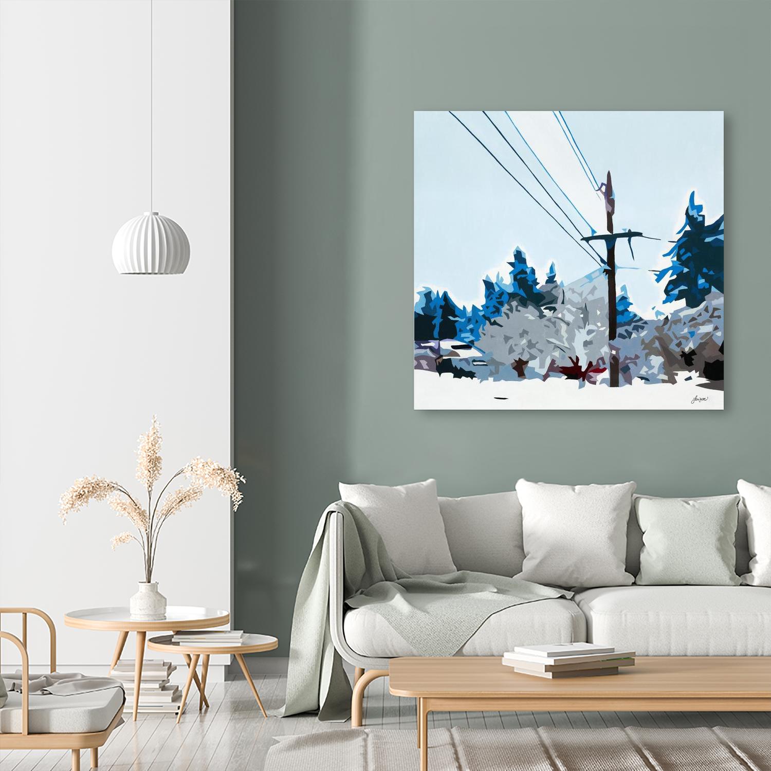 Winterhood 2020 by Beth Ann Lawson on GIANT ART - blues scenic winter