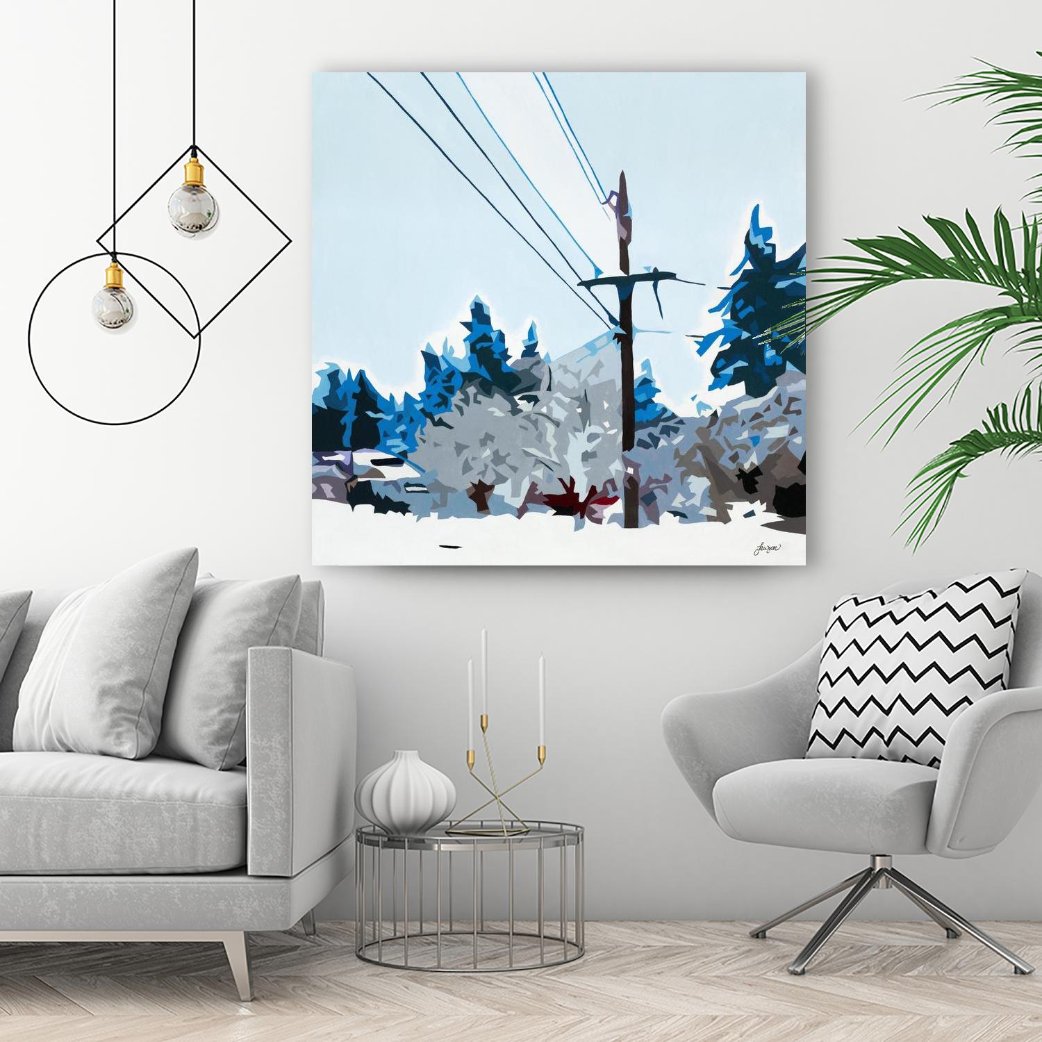 Winterhood 2020 by Beth Ann Lawson on GIANT ART - blues scenic winter