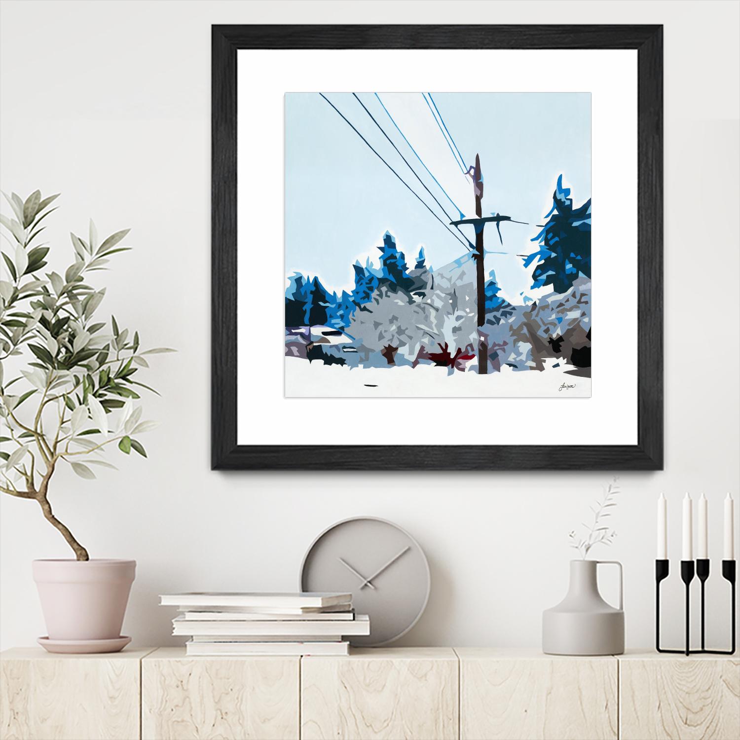 Winterhood 2020 by Beth Ann Lawson on GIANT ART - blues scenic winter