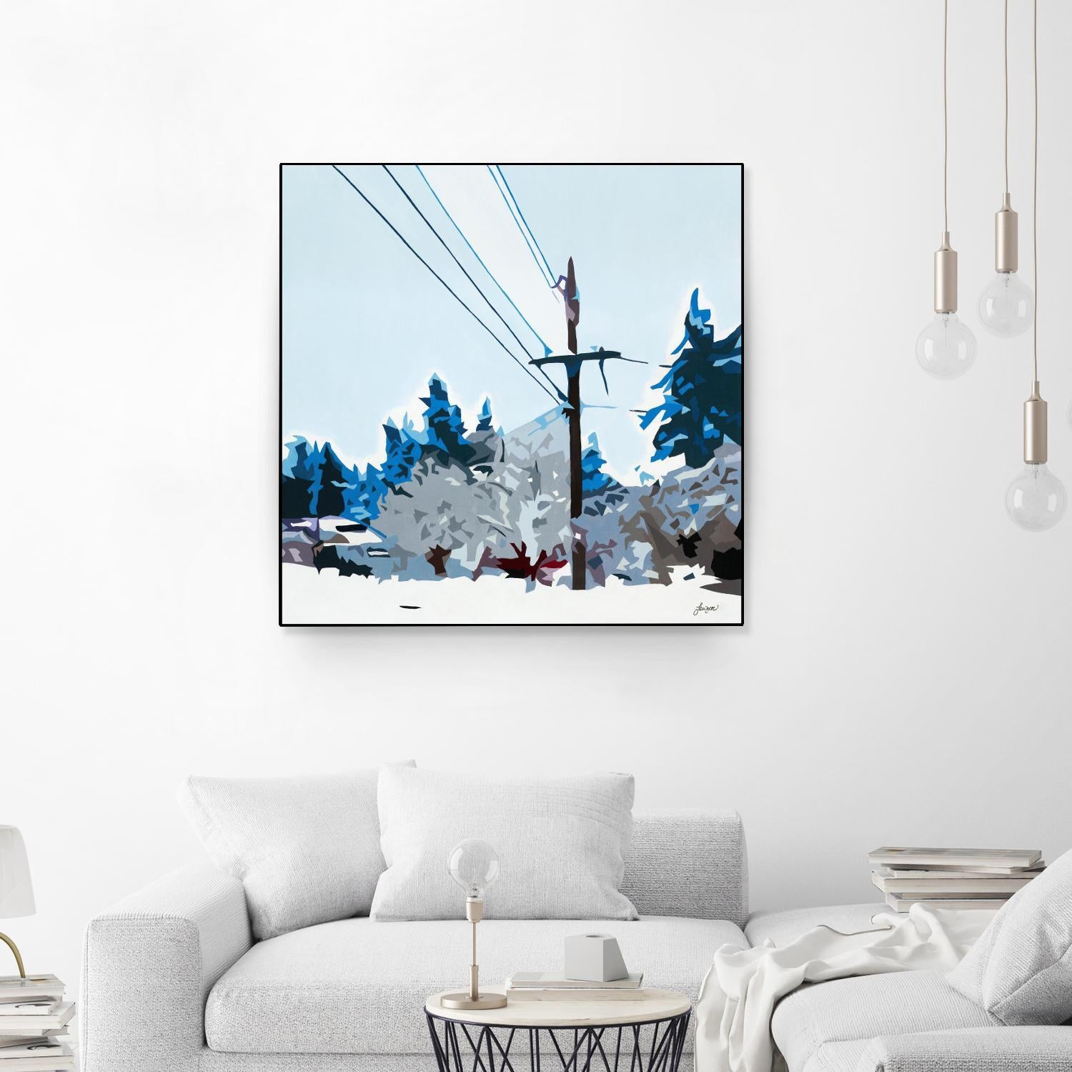 Winterhood 2020 by Beth Ann Lawson on GIANT ART - blues scenic winter