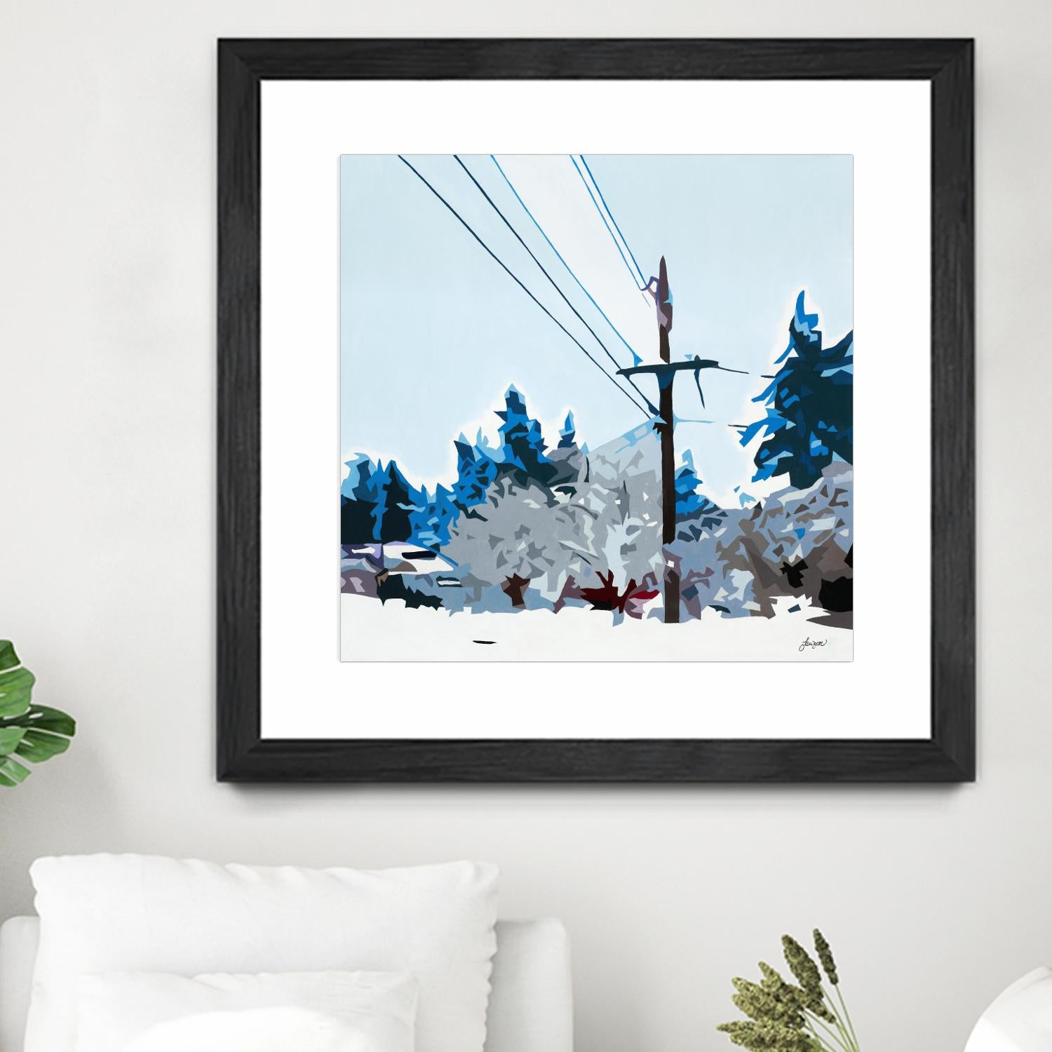 Winterhood 2020 by Beth Ann Lawson on GIANT ART - blues scenic winter