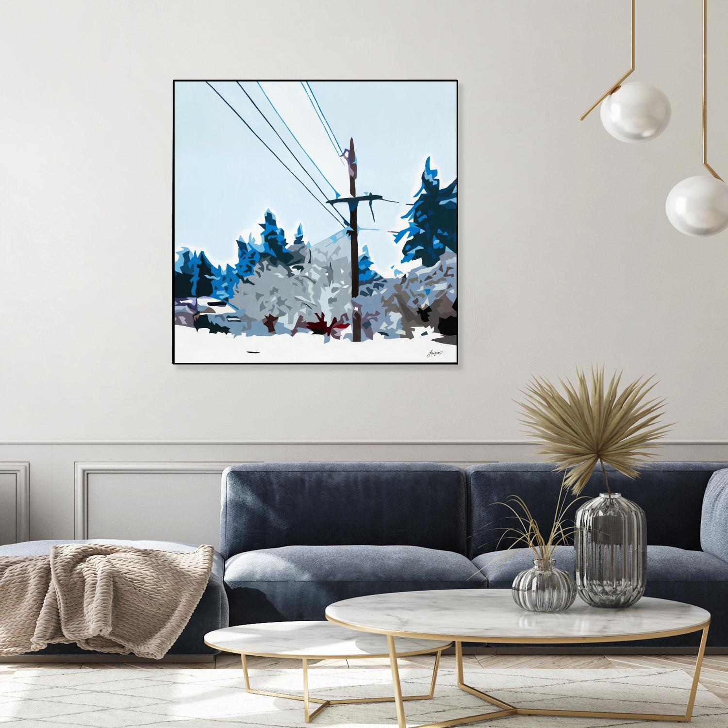 Winterhood 2020 by Beth Ann Lawson on GIANT ART - blues scenic winter