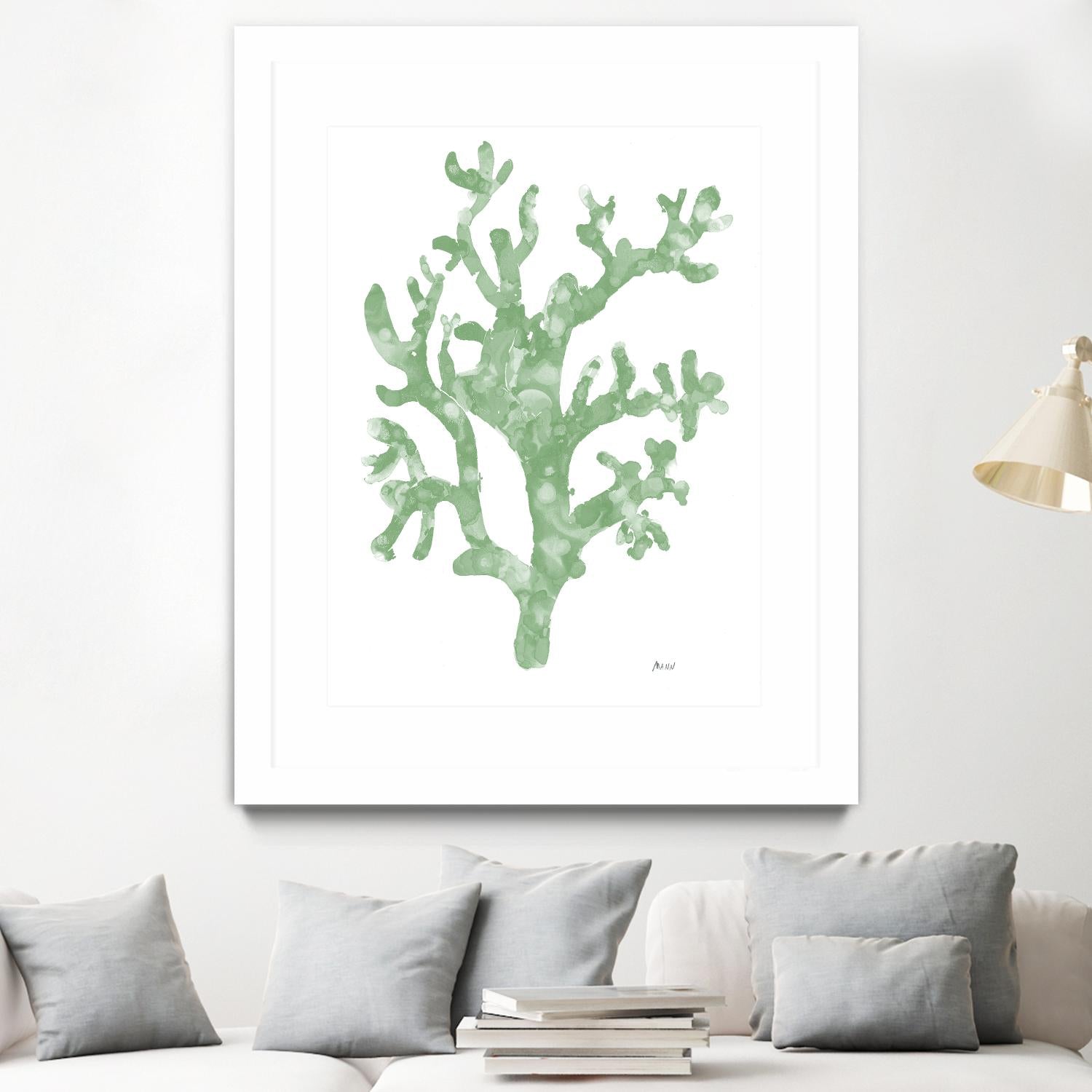 Sea Coral I V1 by Patti Mann on GIANT ART - blacks organic shapes