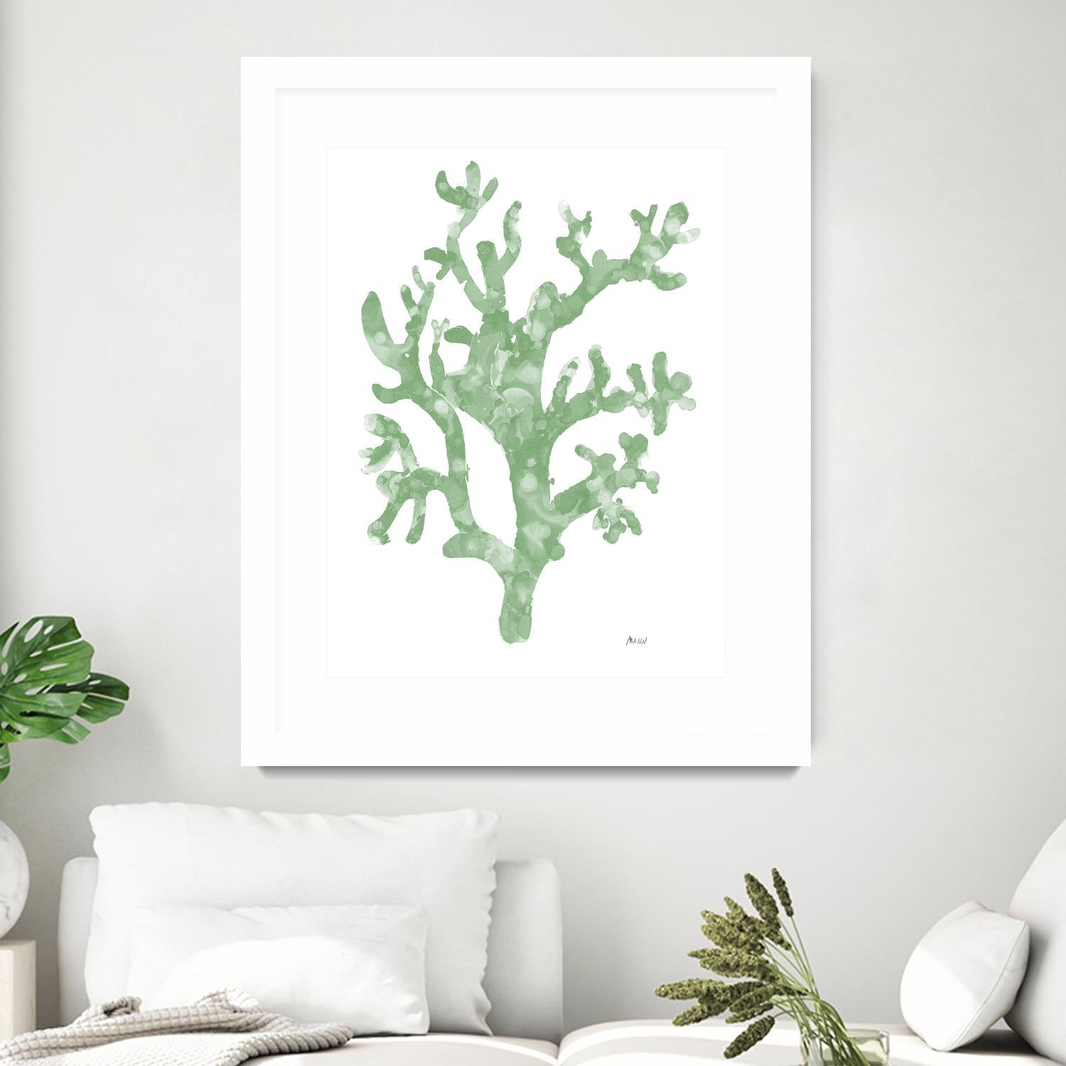 Sea Coral I V1 by Patti Mann on GIANT ART - blacks organic shapes