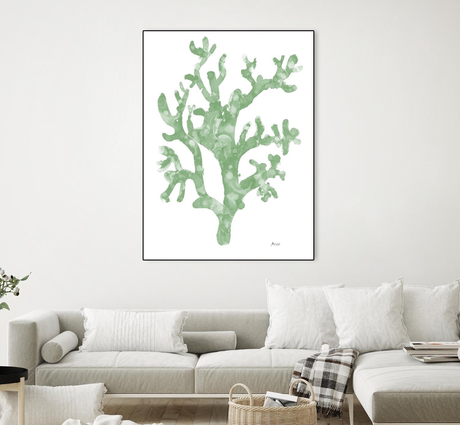 Sea Coral I V1 by Patti Mann on GIANT ART - blacks organic shapes