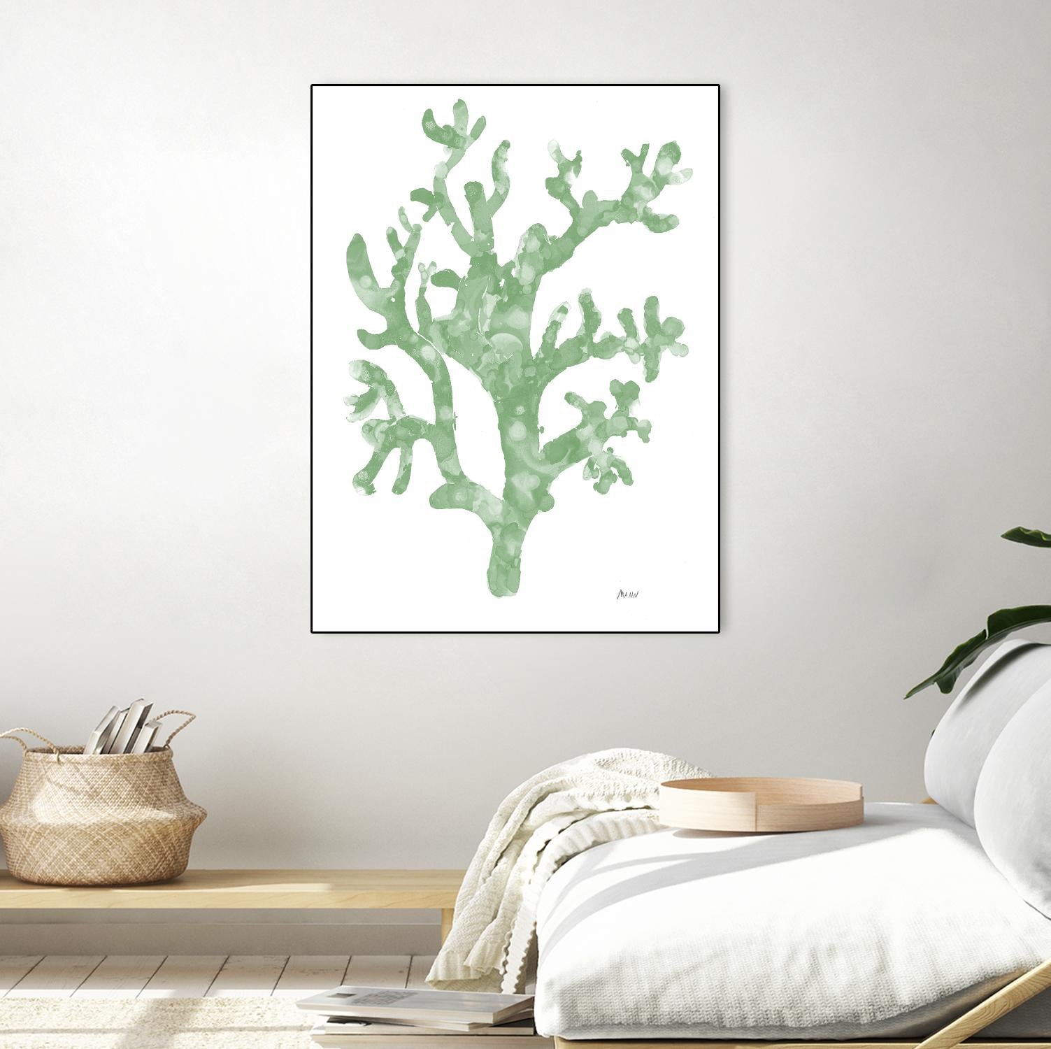 Sea Coral I V1 by Patti Mann on GIANT ART - blacks organic shapes