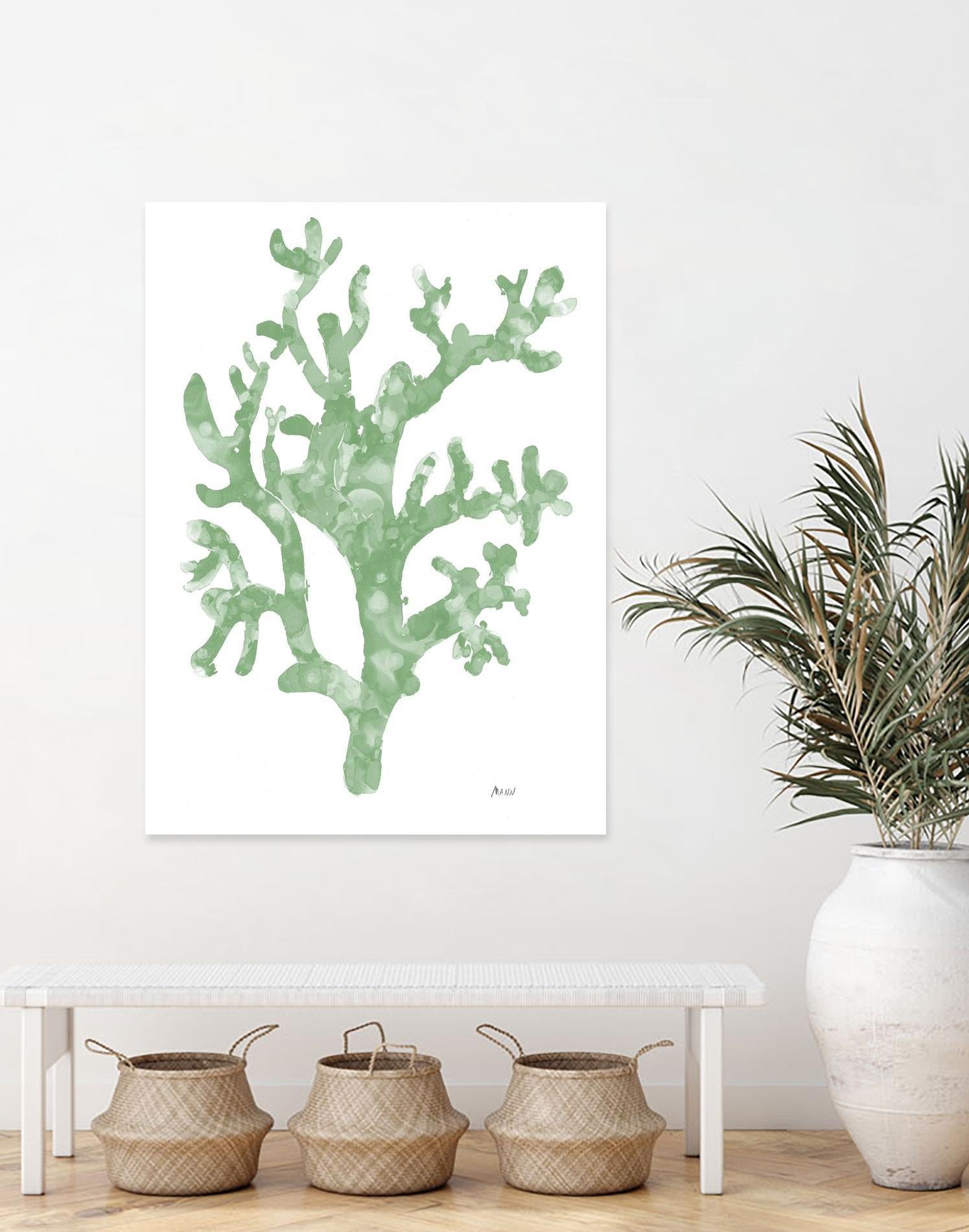 Sea Coral I V1 by Patti Mann on GIANT ART - blacks organic shapes