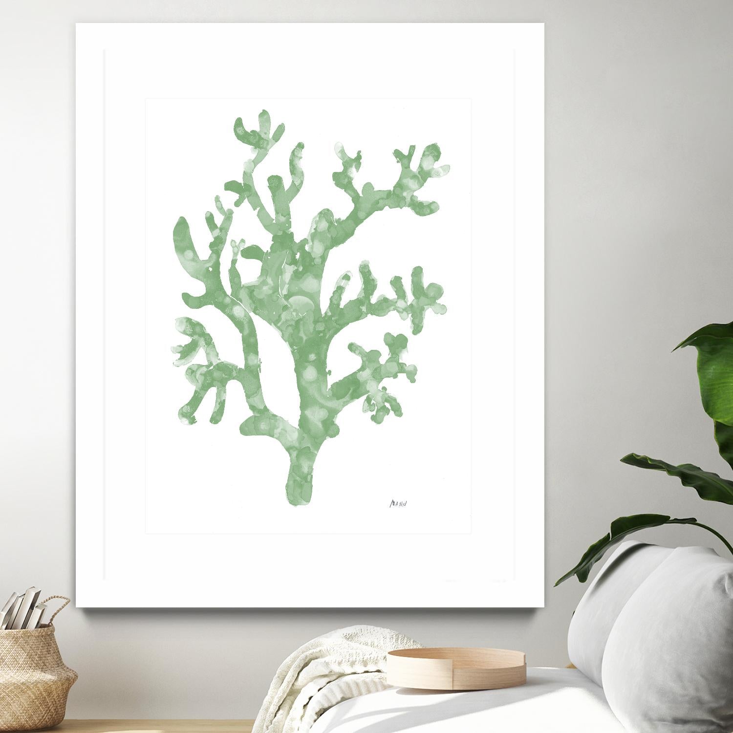 Sea Coral I V1 by Patti Mann on GIANT ART - blacks organic shapes