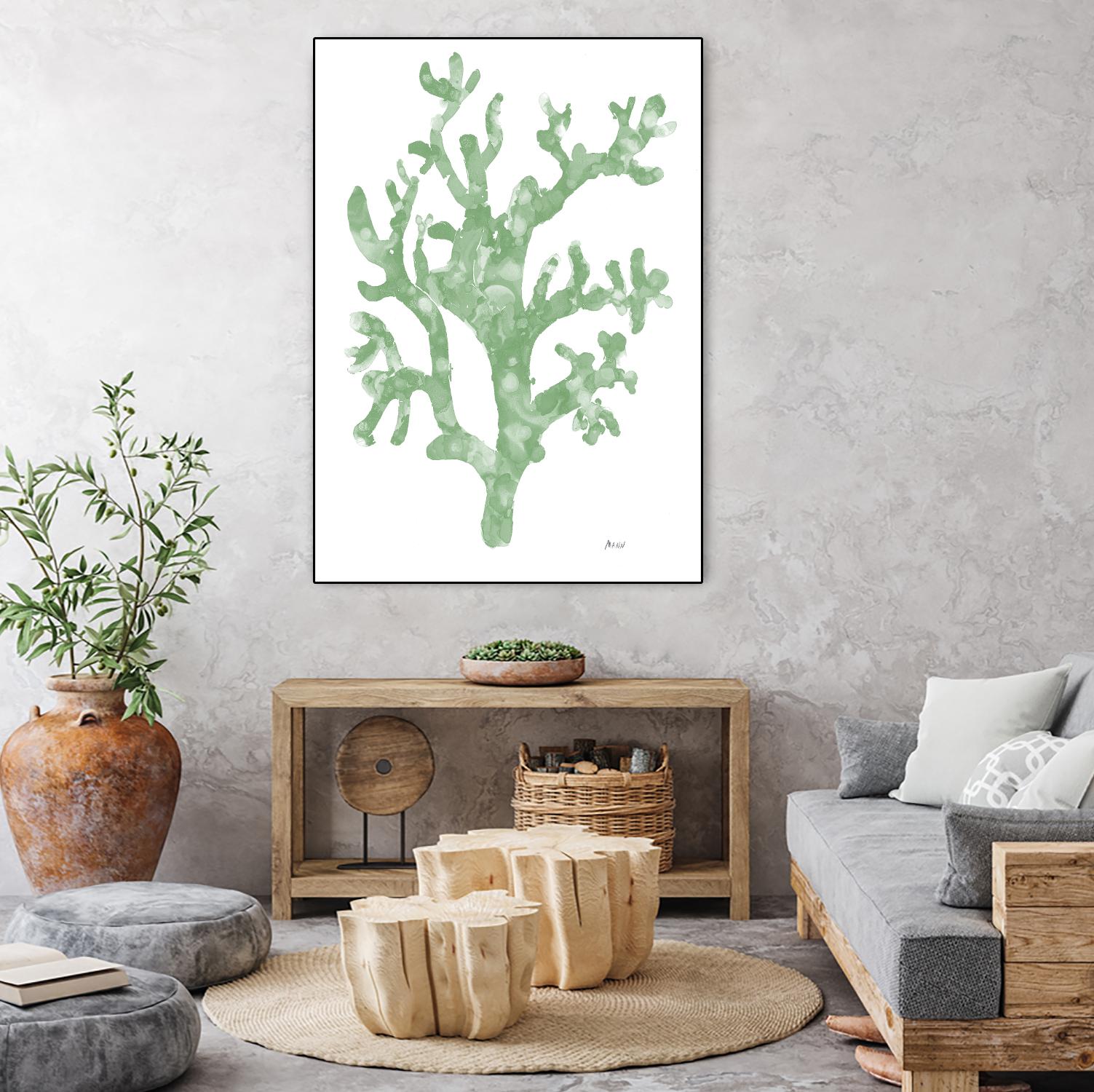 Sea Coral I V1 by Patti Mann on GIANT ART - blacks organic shapes