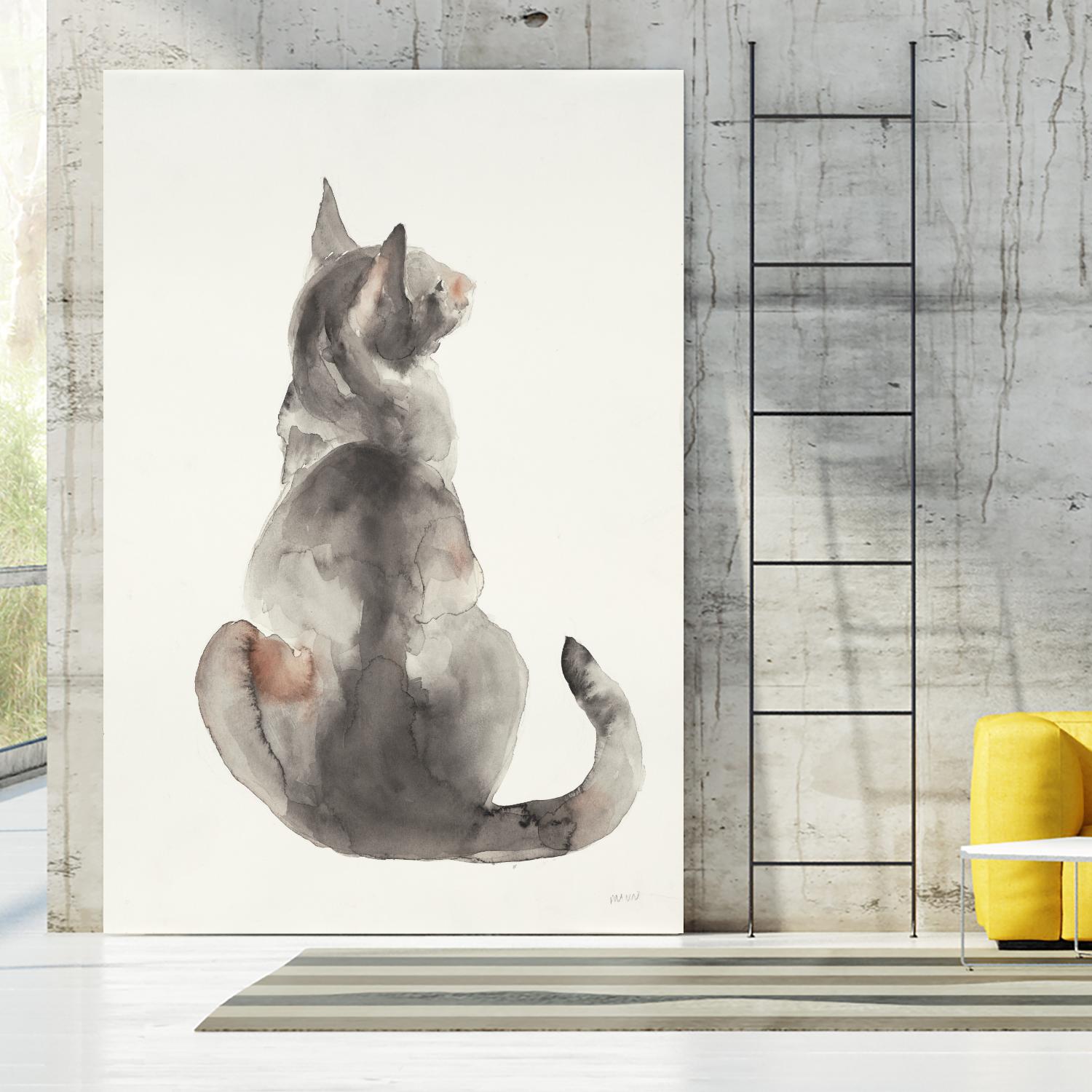Poise I by Patti Mann on GIANT ART - grays cats