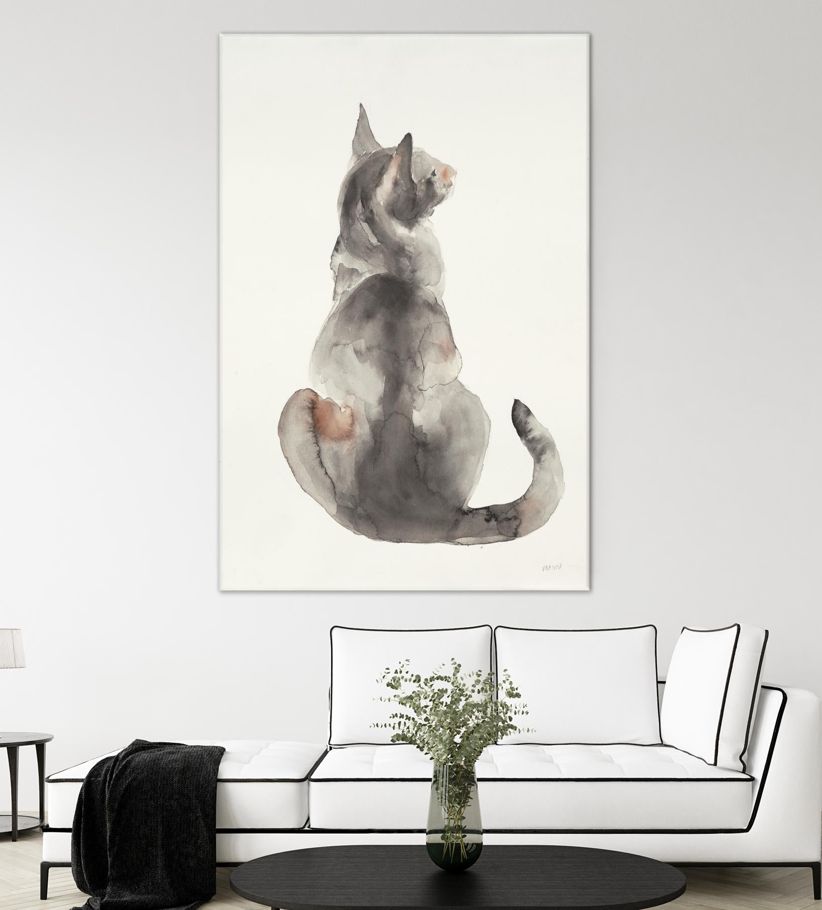 Poise I by Patti Mann on GIANT ART - grays cats