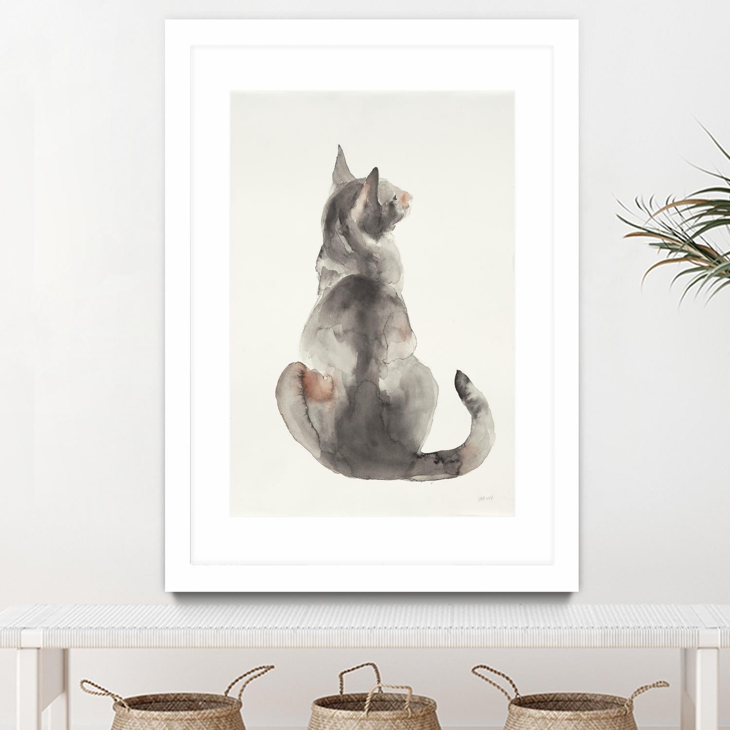 Poise I by Patti Mann on GIANT ART - grays cats