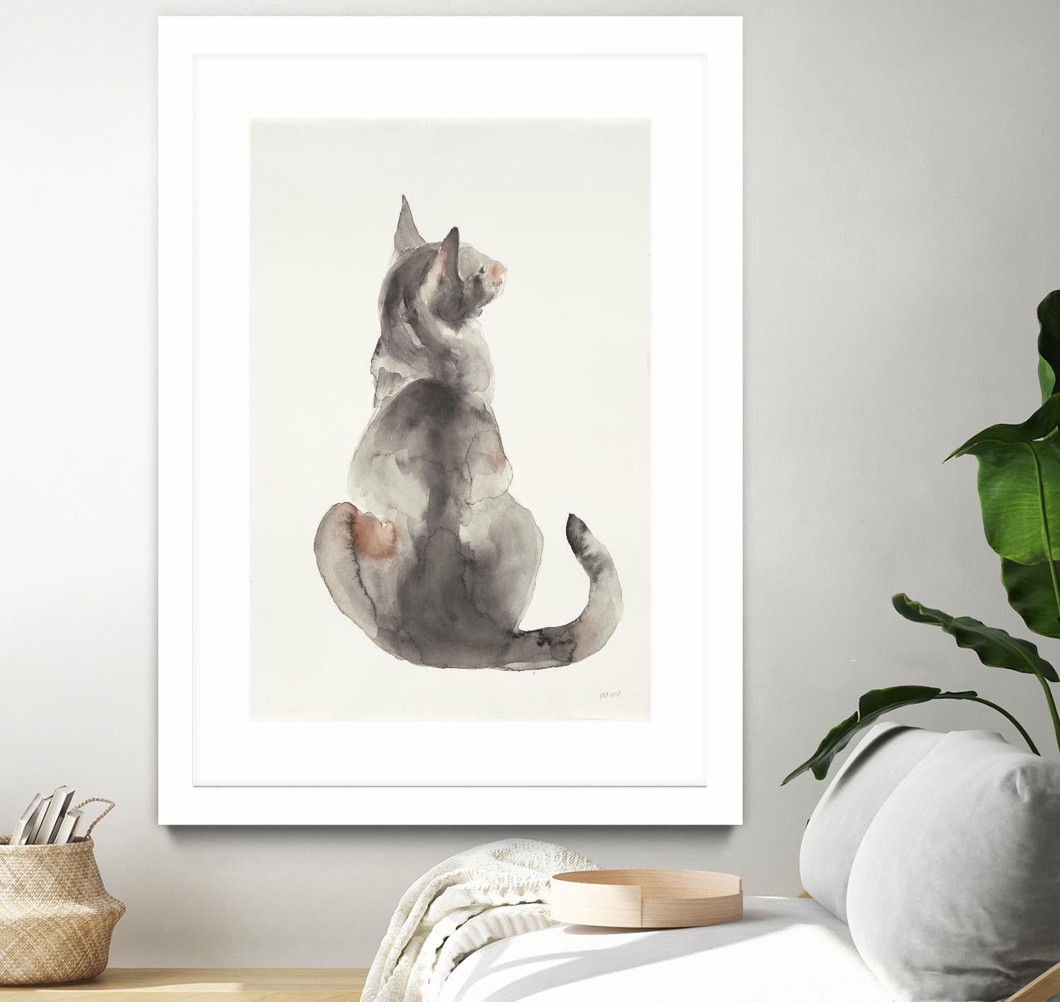 Poise I by Patti Mann on GIANT ART - grays cats