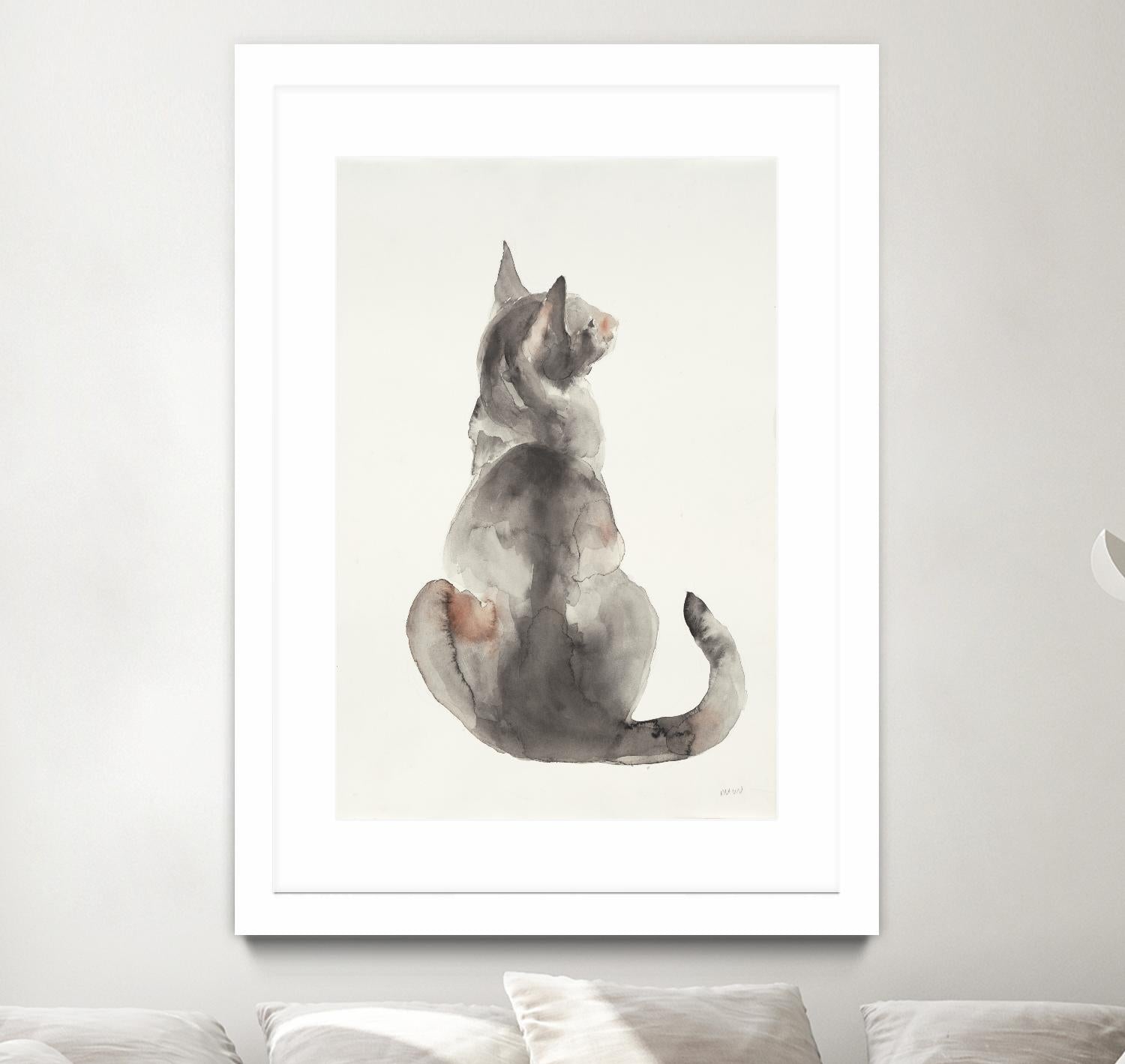 Poise I by Patti Mann on GIANT ART - grays cats