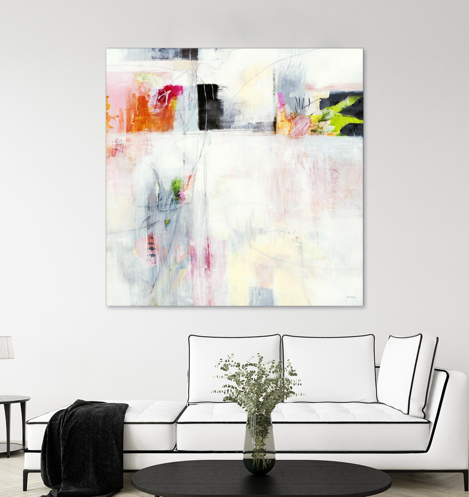 Looking by Jill Martin on GIANT ART - whites & creams abstract