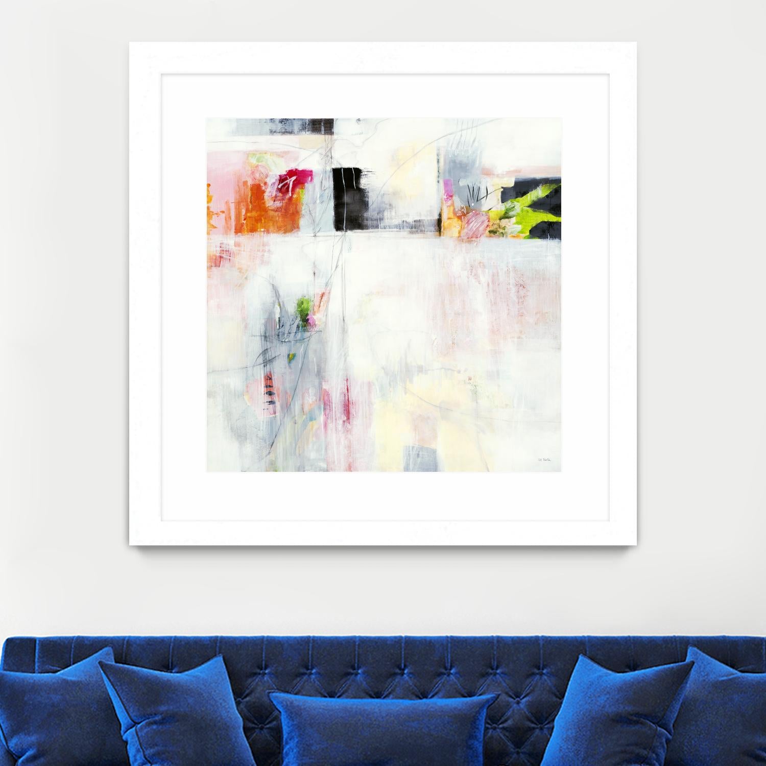 Looking by Jill Martin on GIANT ART - whites & creams abstract