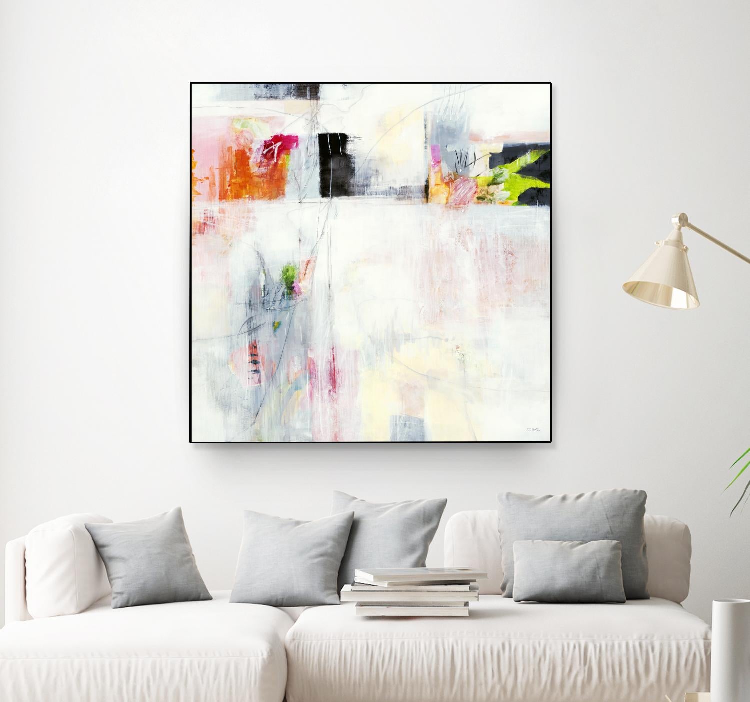 Looking by Jill Martin on GIANT ART - whites & creams abstract
