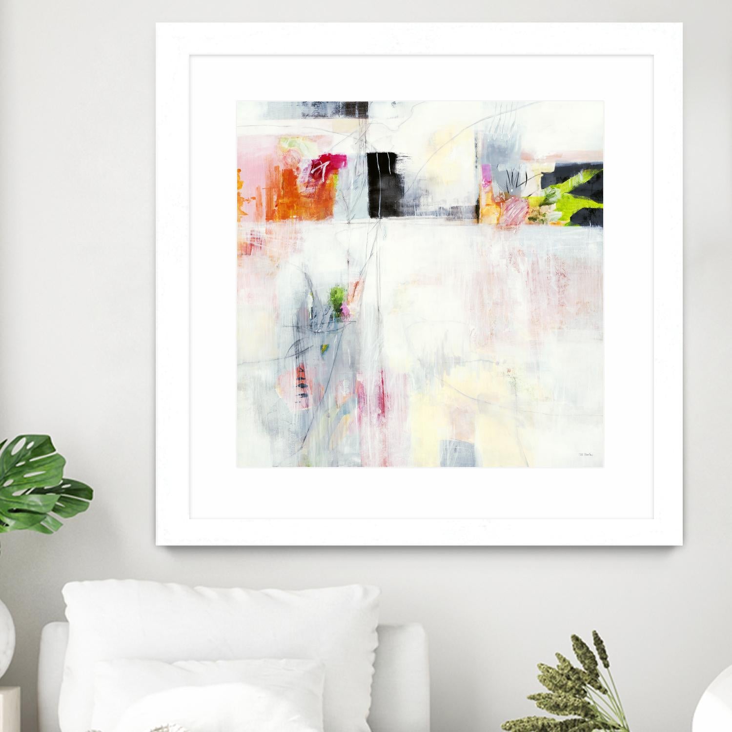 Looking by Jill Martin on GIANT ART - whites & creams abstract