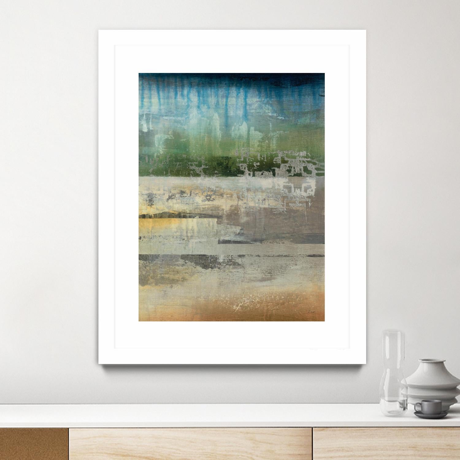 Shades Of Sunset V4 by K. Nari on GIANT ART - blues abstract abstract landscapes