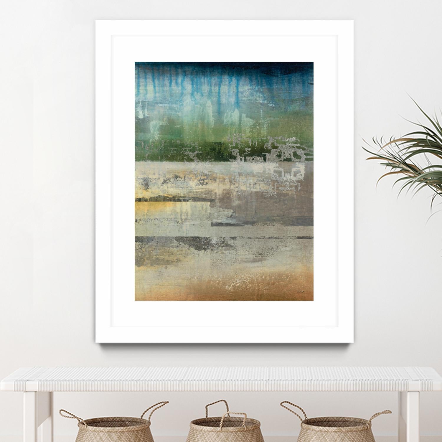 Shades Of Sunset V4 by K. Nari on GIANT ART - blues abstract abstract landscapes