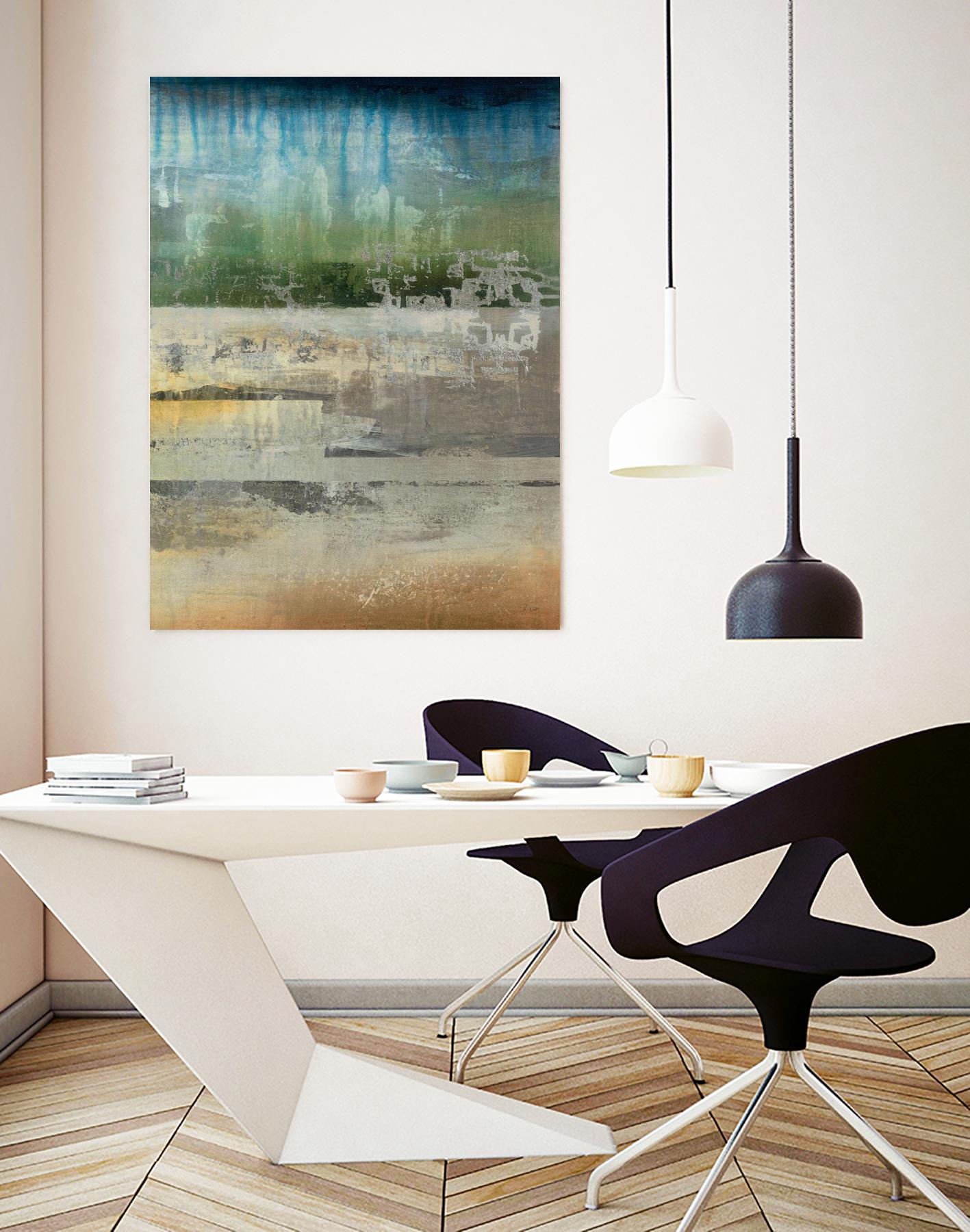 Shades Of Sunset V4 by K. Nari on GIANT ART - blues abstract abstract landscapes