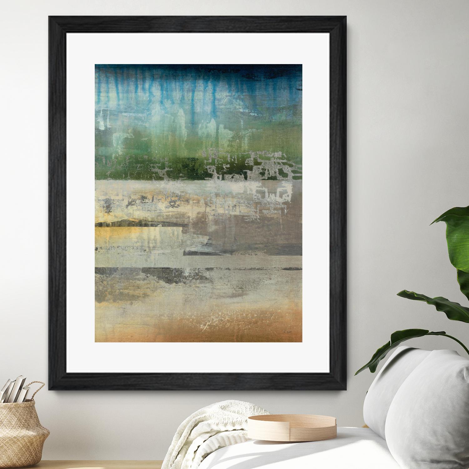 Shades Of Sunset V4 by K. Nari on GIANT ART - blues abstract abstract landscapes