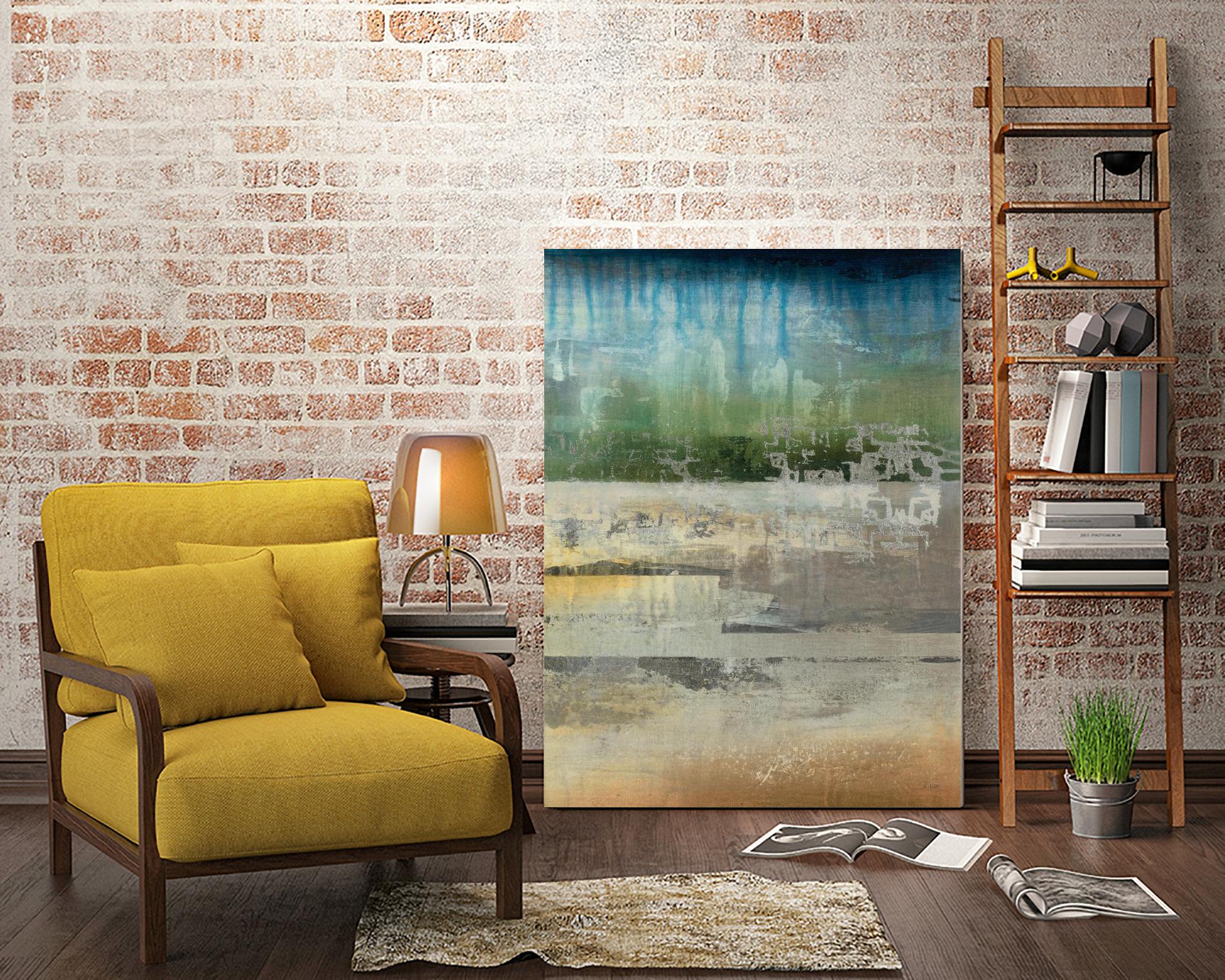 Shades Of Sunset V4 by K. Nari on GIANT ART - blues abstract abstract landscapes