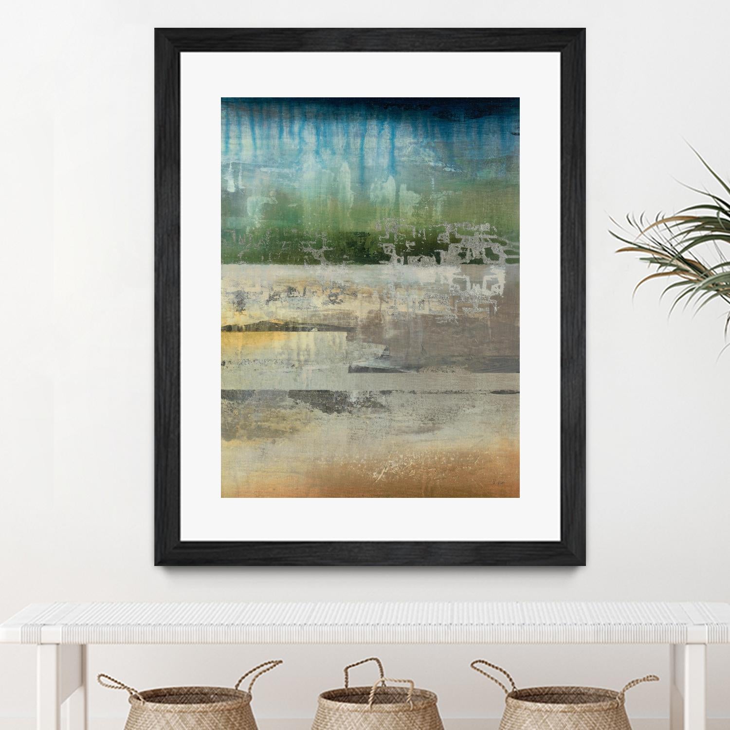 Shades Of Sunset V4 by K. Nari on GIANT ART - blues abstract abstract landscapes