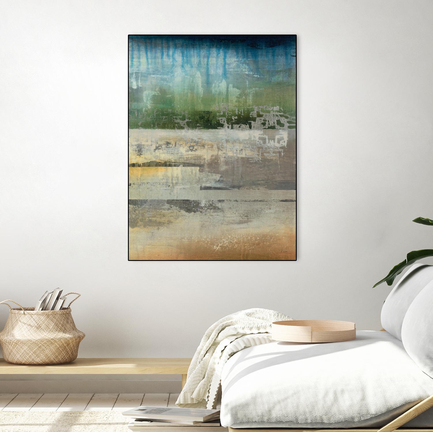 Shades Of Sunset V4 by K. Nari on GIANT ART - blues abstract abstract landscapes