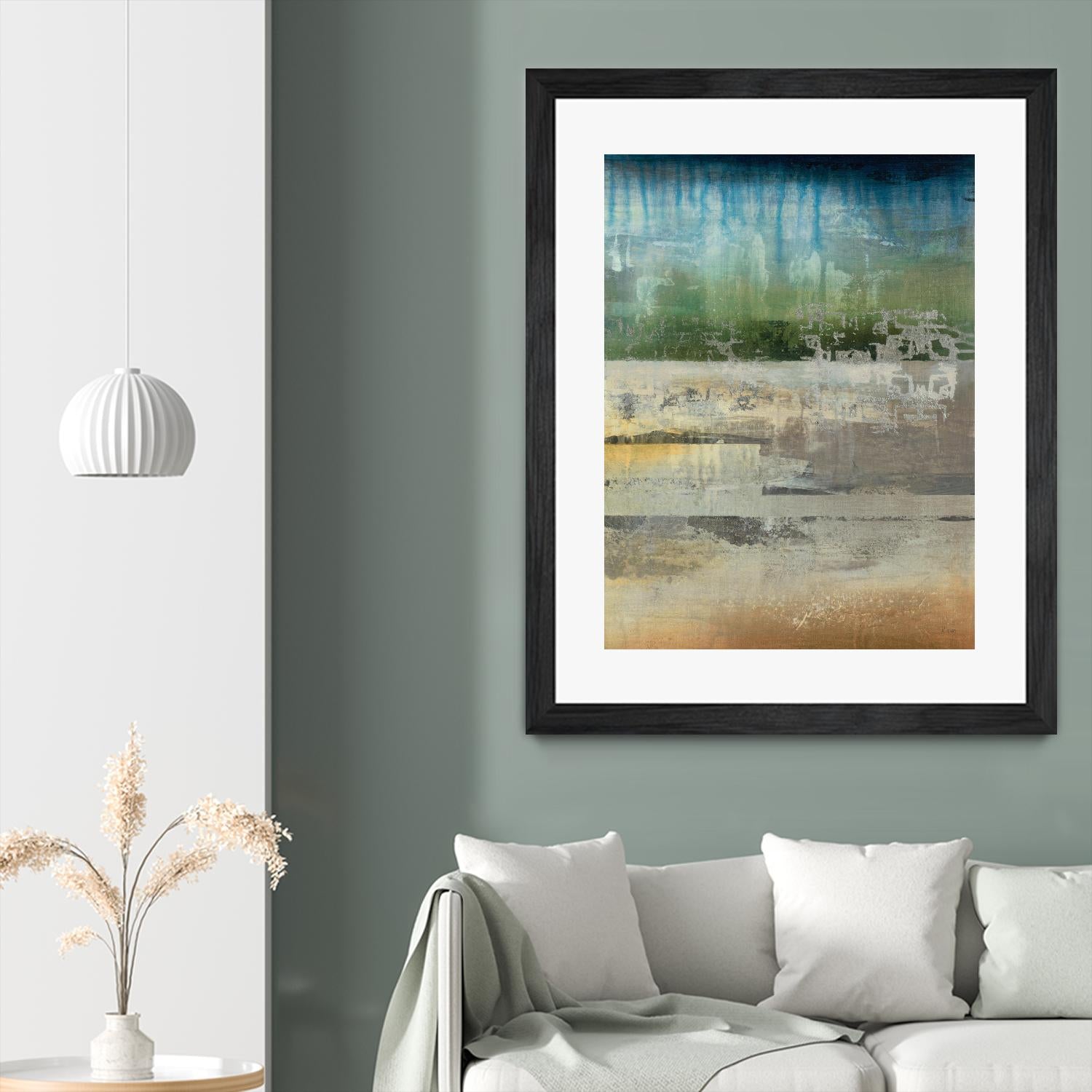 Shades Of Sunset V4 by K. Nari on GIANT ART - blues abstract abstract landscapes