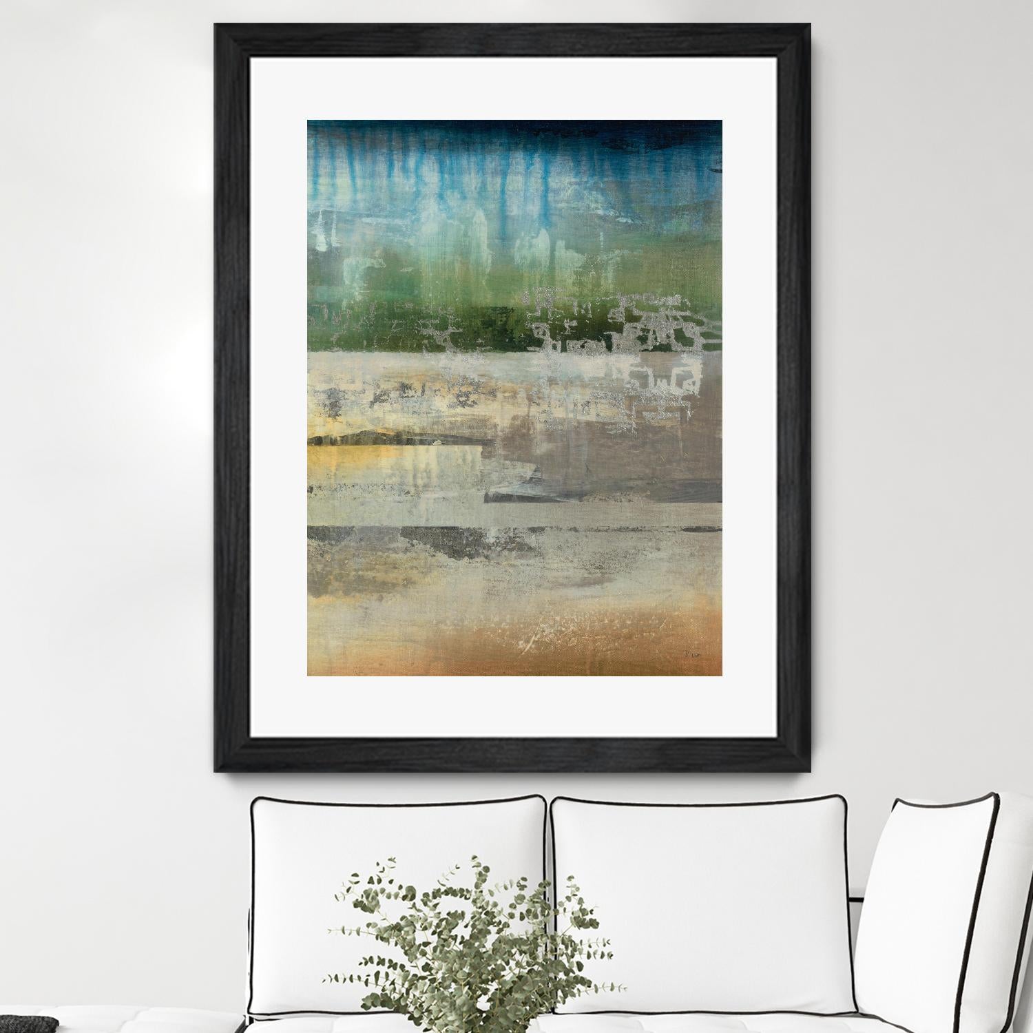 Shades Of Sunset V4 by K. Nari on GIANT ART - blues abstract abstract landscapes