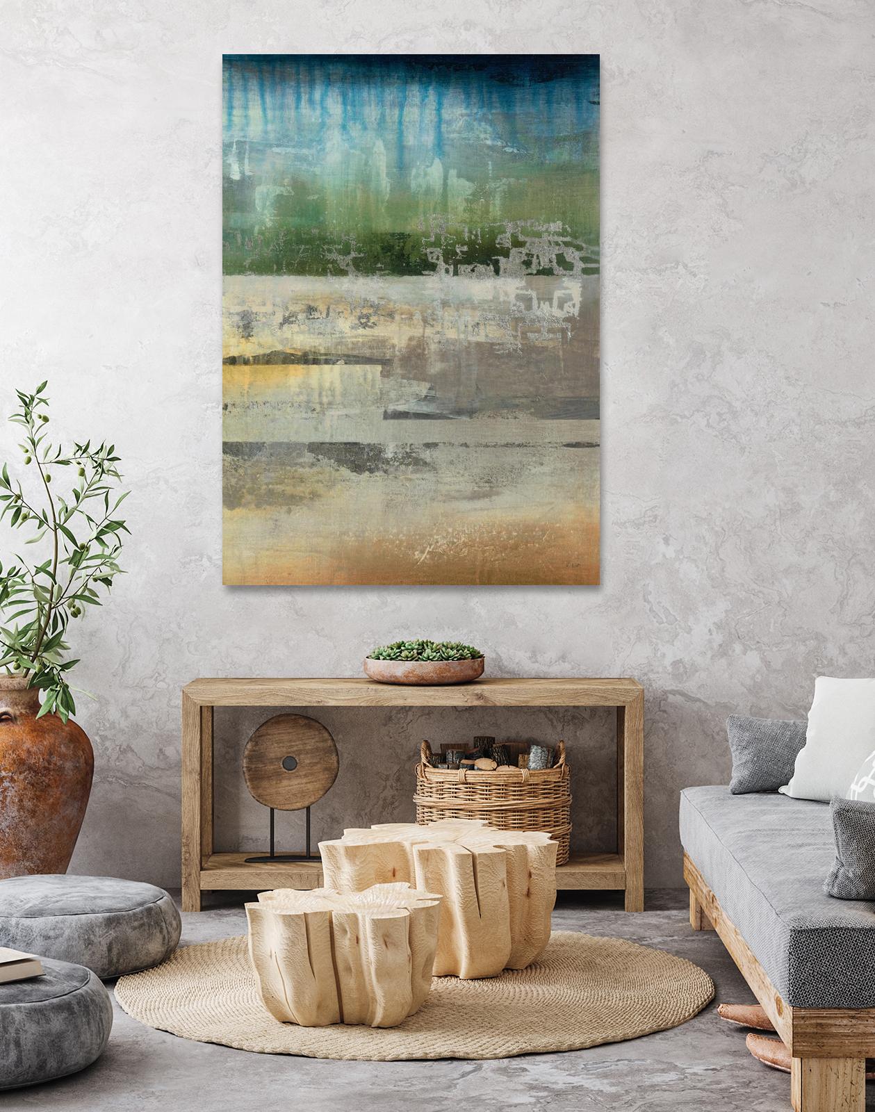 Shades Of Sunset V4 by K. Nari on GIANT ART - blues abstract abstract landscapes