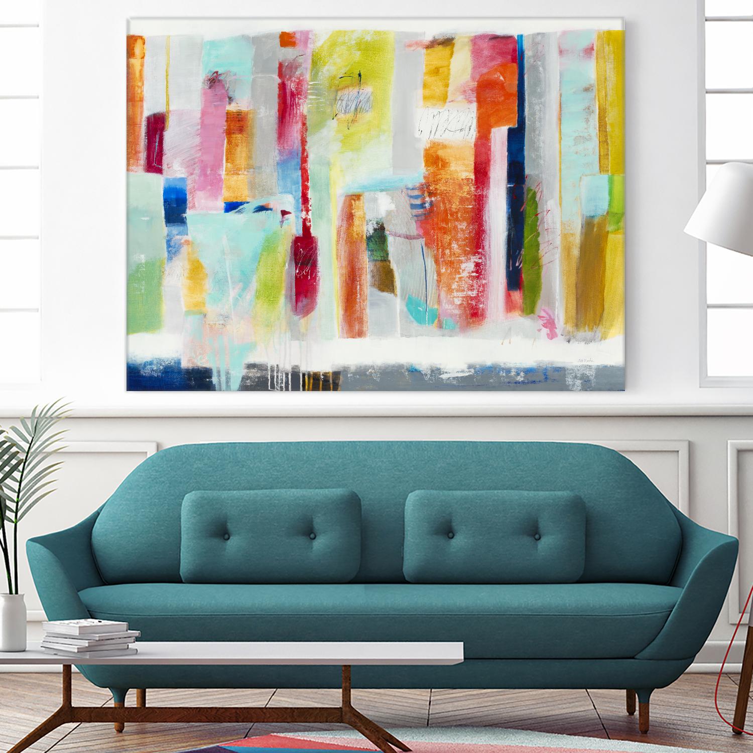 First Flight I by Nancy Ngo on GIANT ART - pale tints, blues abstract