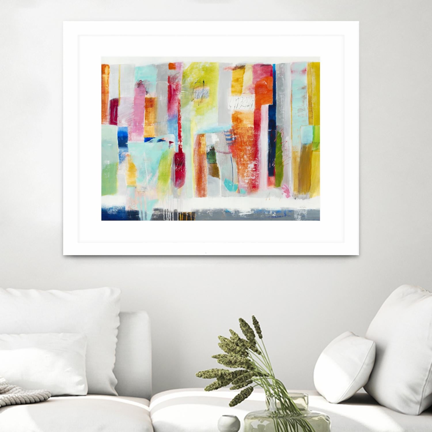 First Flight I by Nancy Ngo on GIANT ART - pale tints, blues abstract