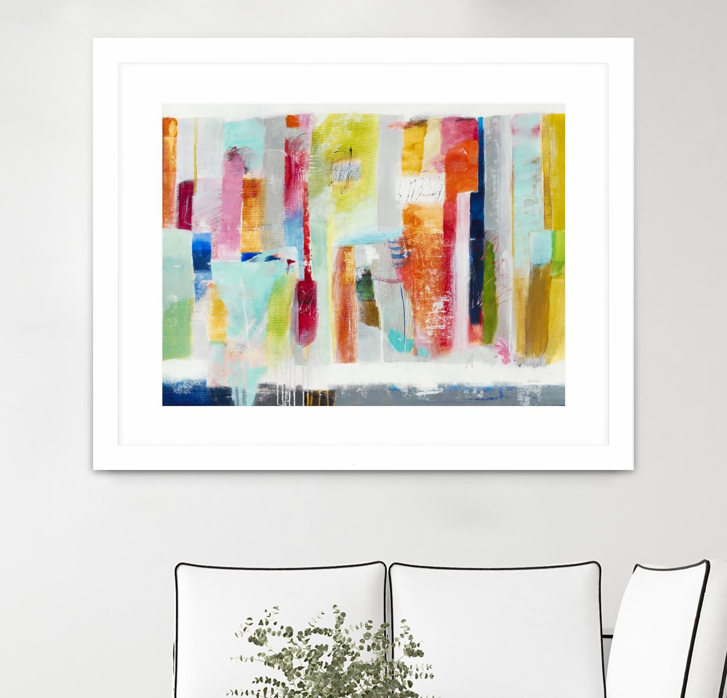 First Flight I by Nancy Ngo on GIANT ART - pale tints, blues abstract