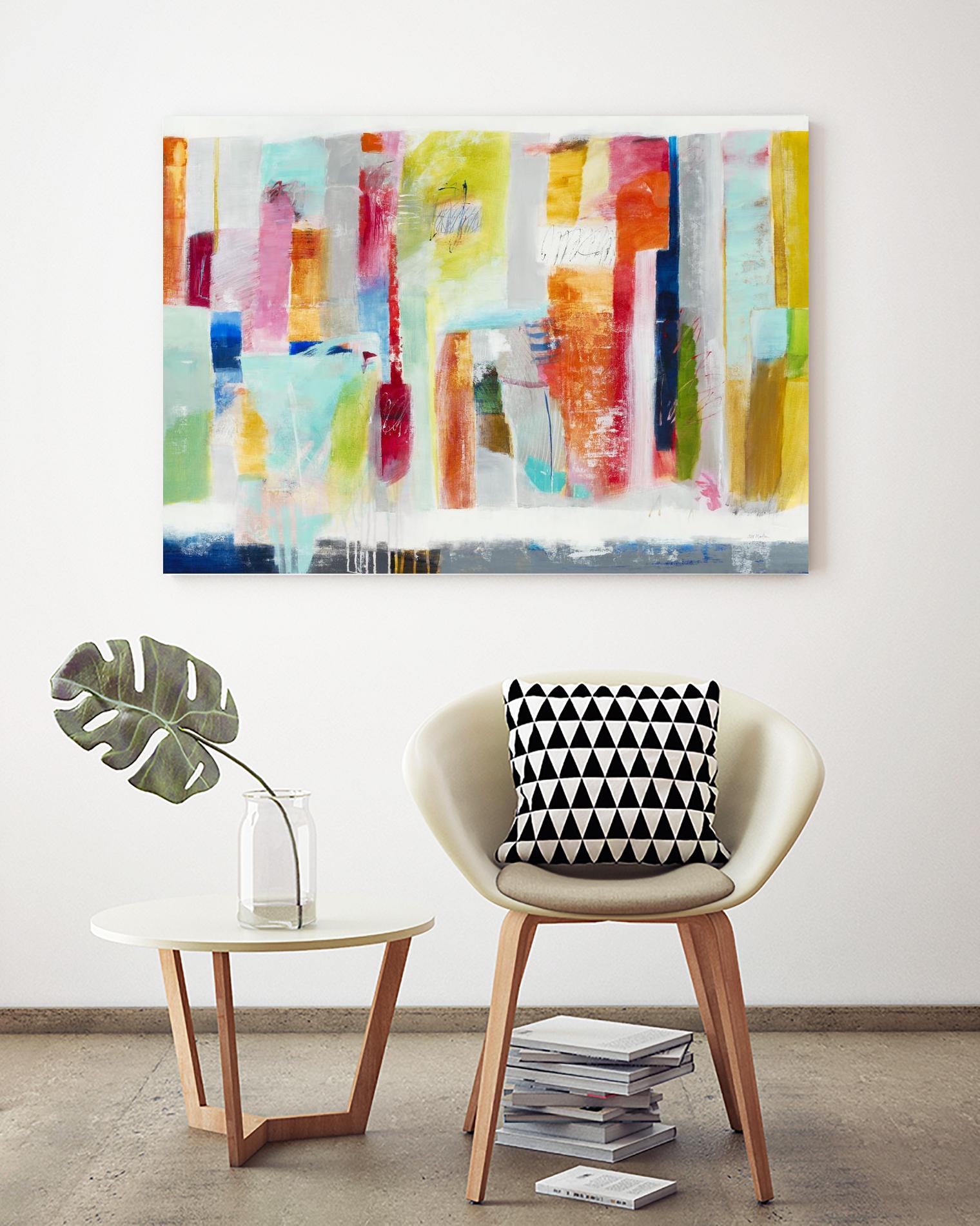 First Flight I by Nancy Ngo on GIANT ART - pale tints, blues abstract