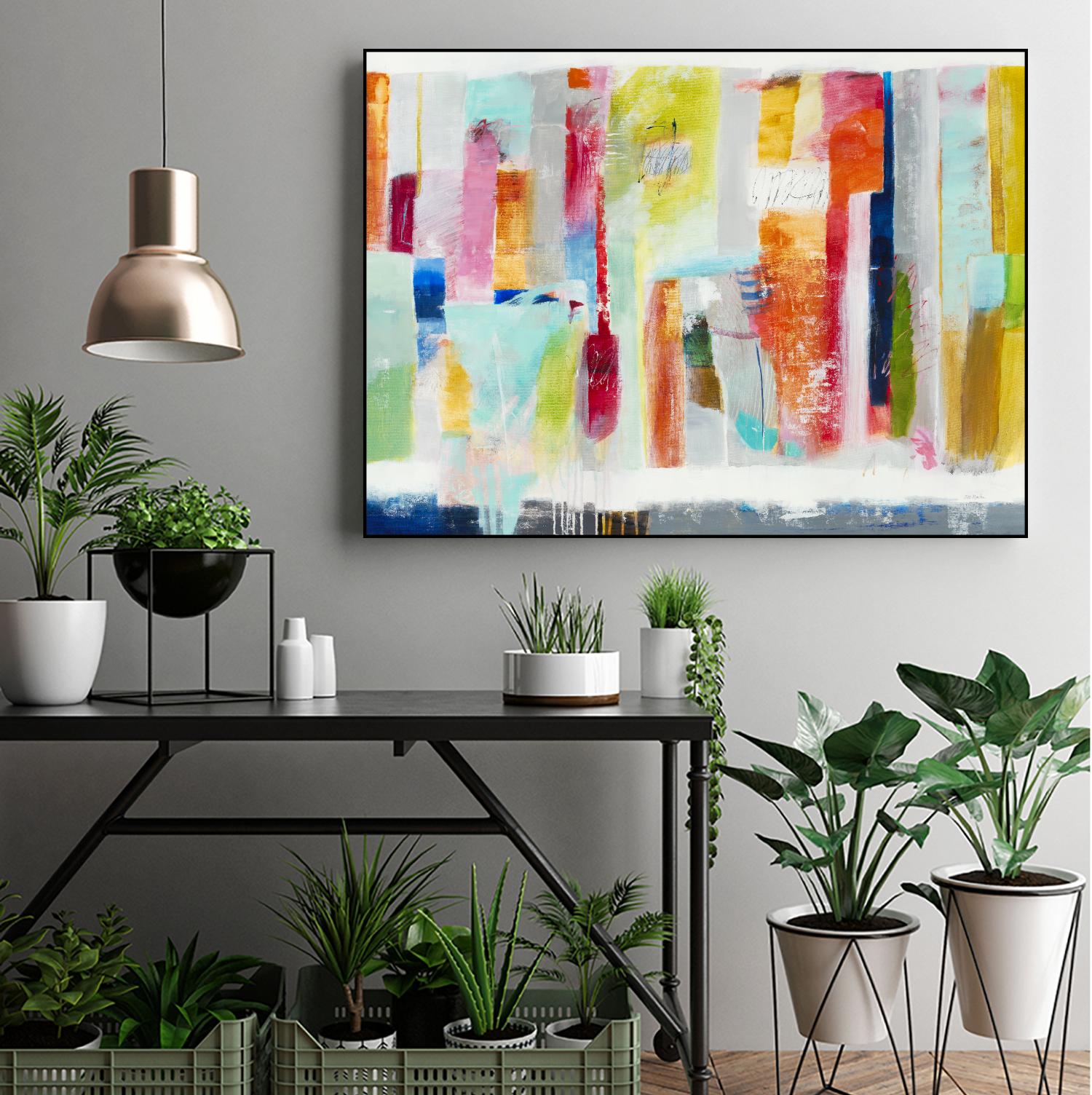 First Flight I by Nancy Ngo on GIANT ART - pale tints, blues abstract