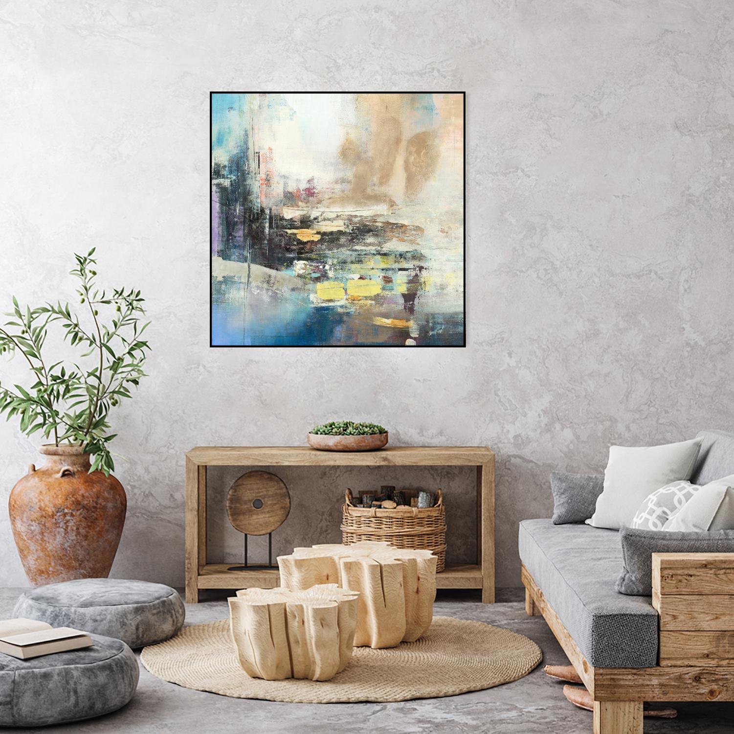 Awaken I by Nancy Ngo on GIANT ART - blues abstract