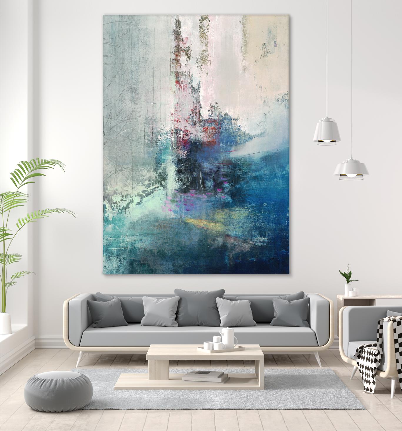 Longing I by Nancy Ngo on GIANT ART - blues abstract